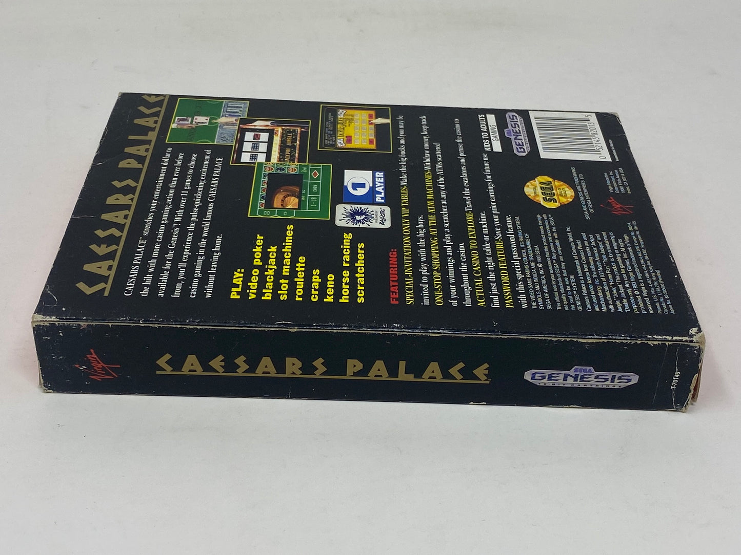 Sega Genesis - Caesar's Palace - Complete