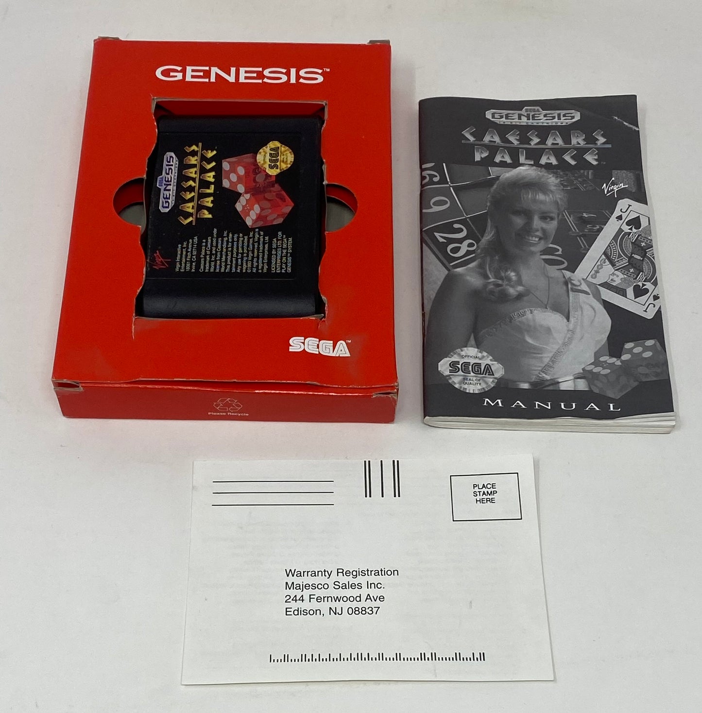 Sega Genesis - Caesar's Palace - Complete