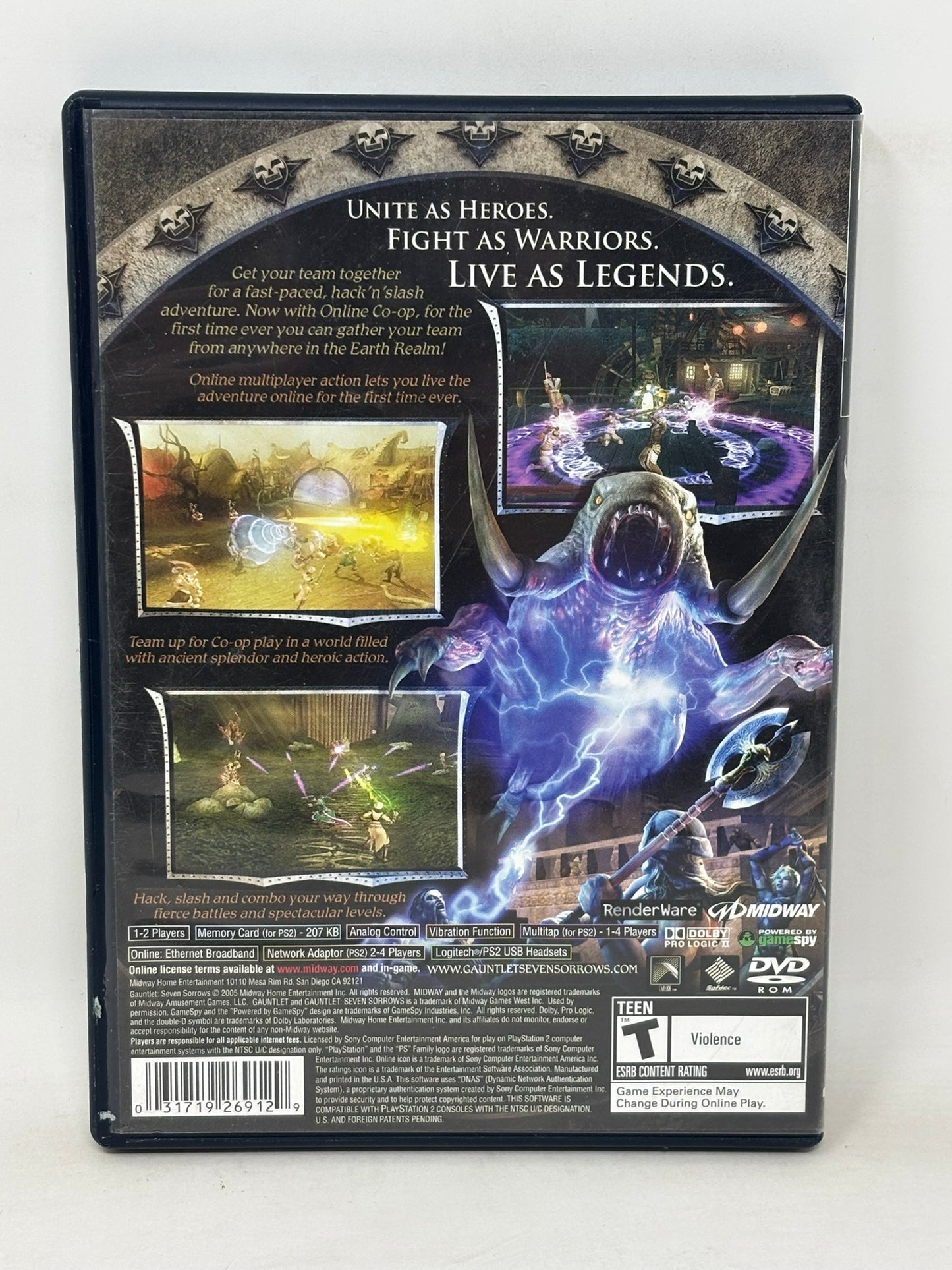 Sony PlayStation 2 - Gauntlet Seven Sorrows - Complete