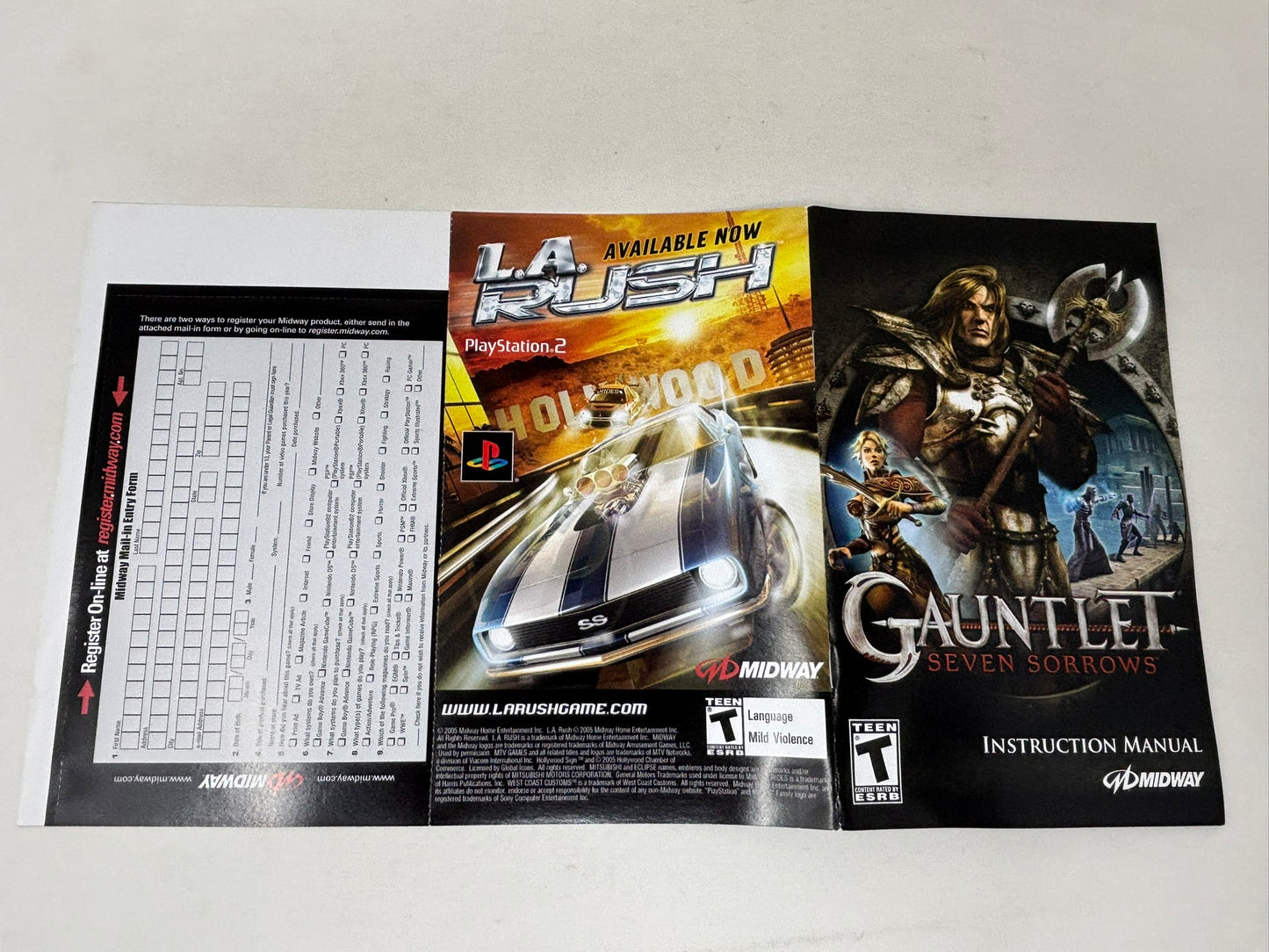 Sony PlayStation 2 - Gauntlet Seven Sorrows - Complete