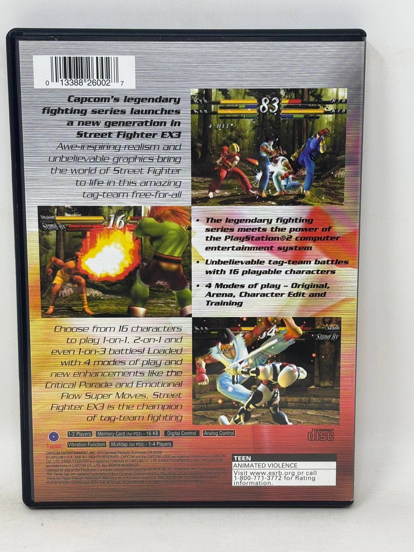 Sony PlayStation 2 - Street Fighter EX3 - Complete