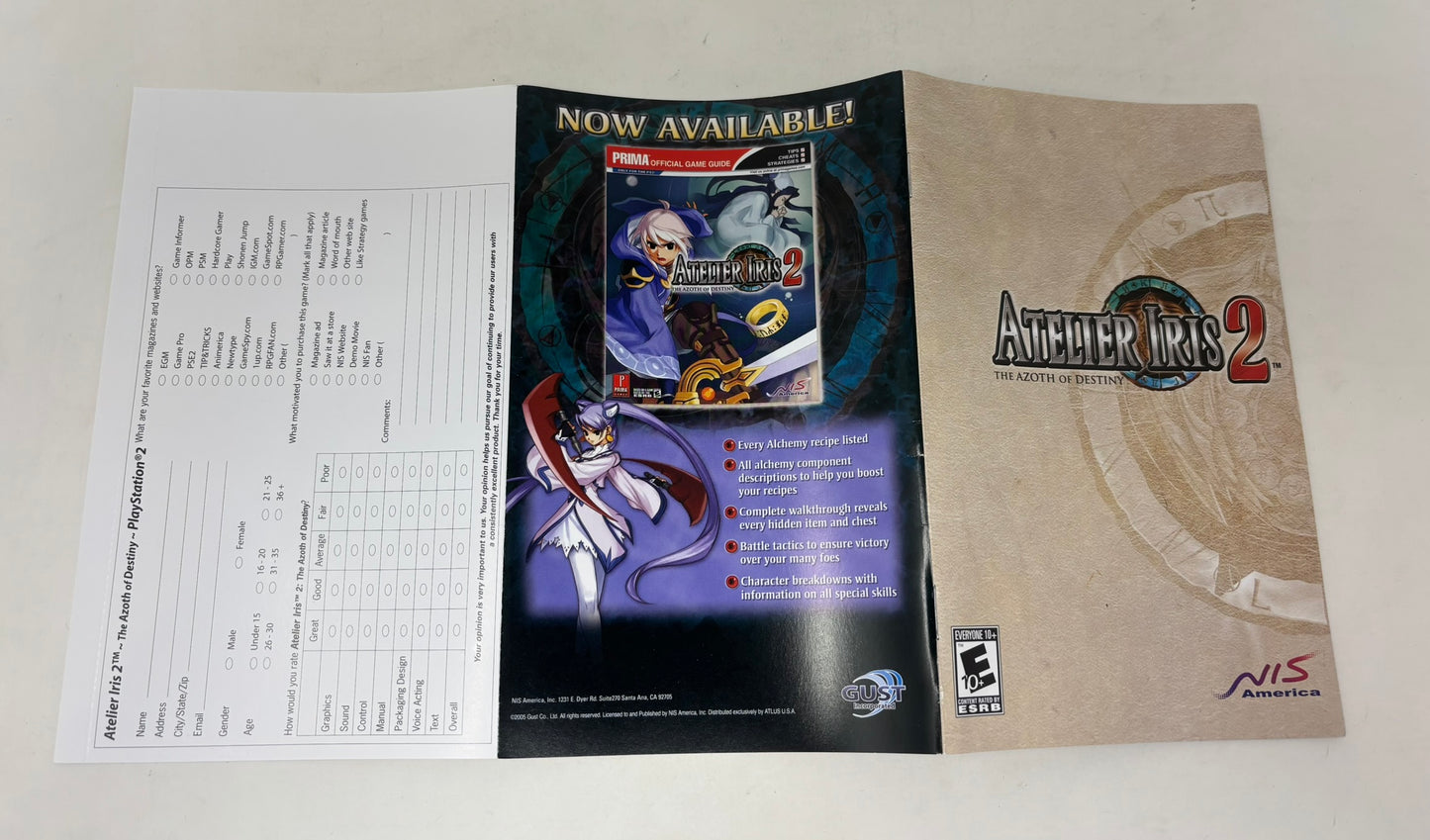 Sony PlayStation 2 - Atelier Iris 2 The Azoth of Destiny - Complete