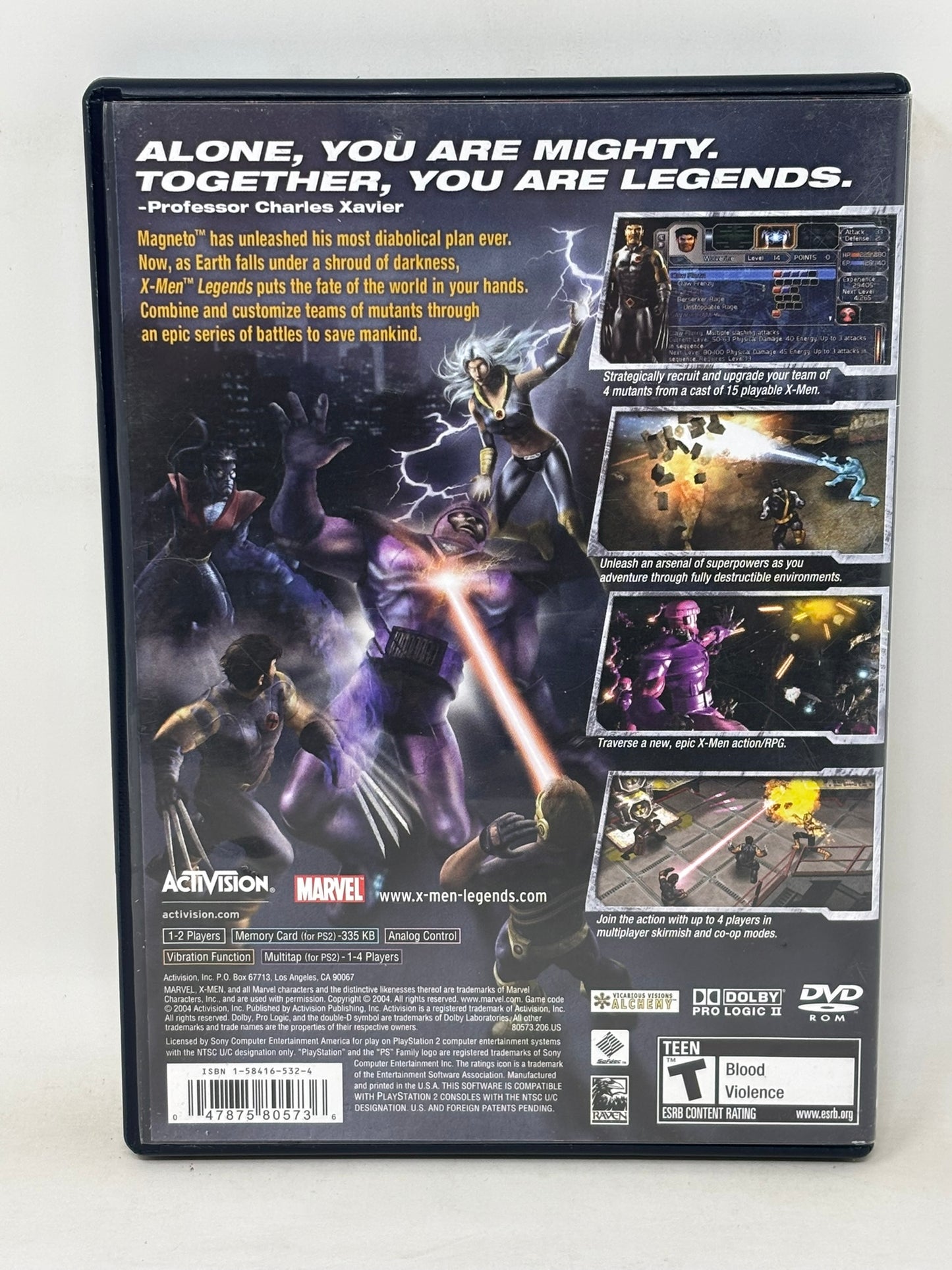 Sony PlayStation 2 - X-Men Legends - Complete