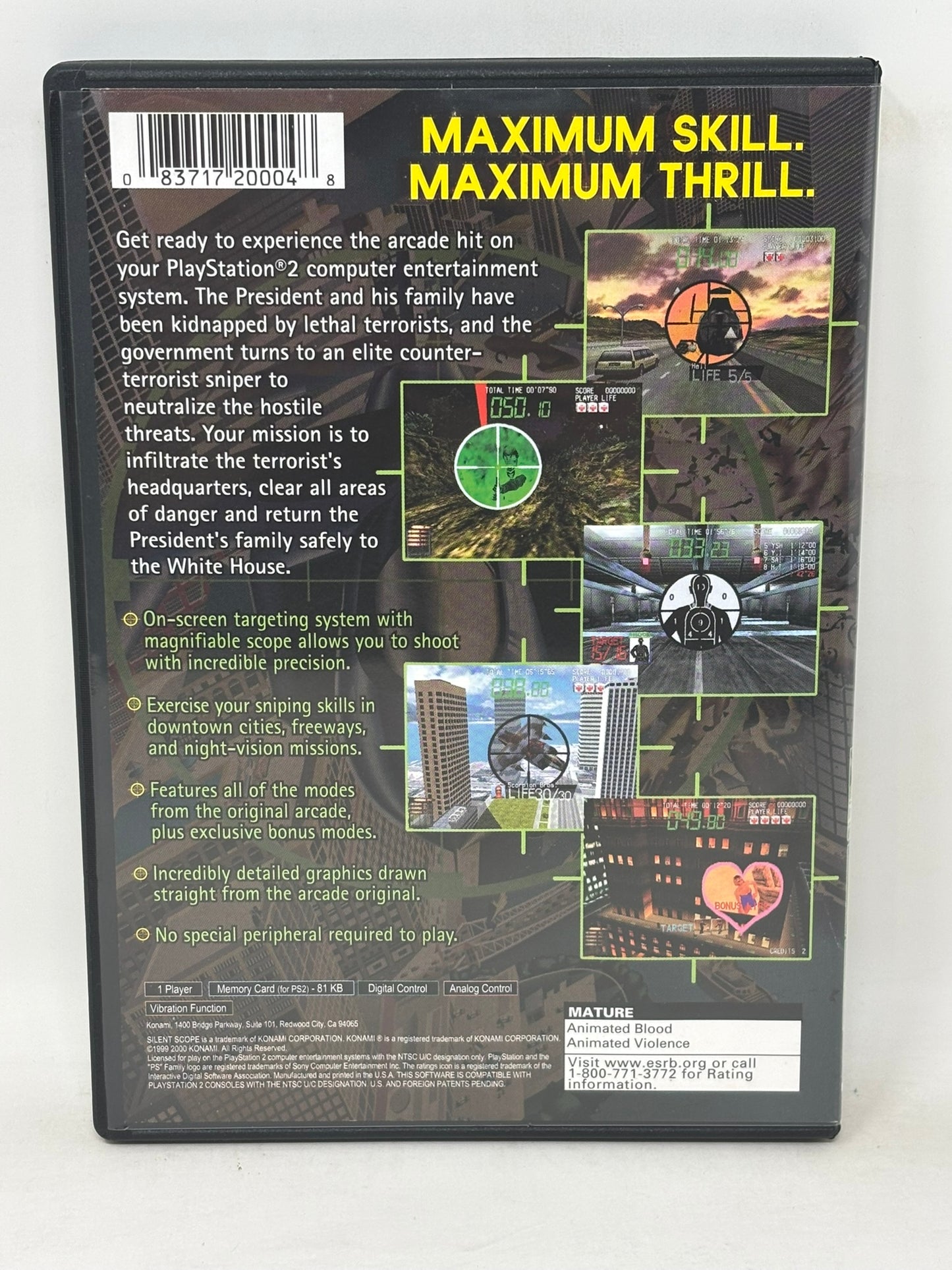 Sony PlayStation 2 - Silent Scope - Tested