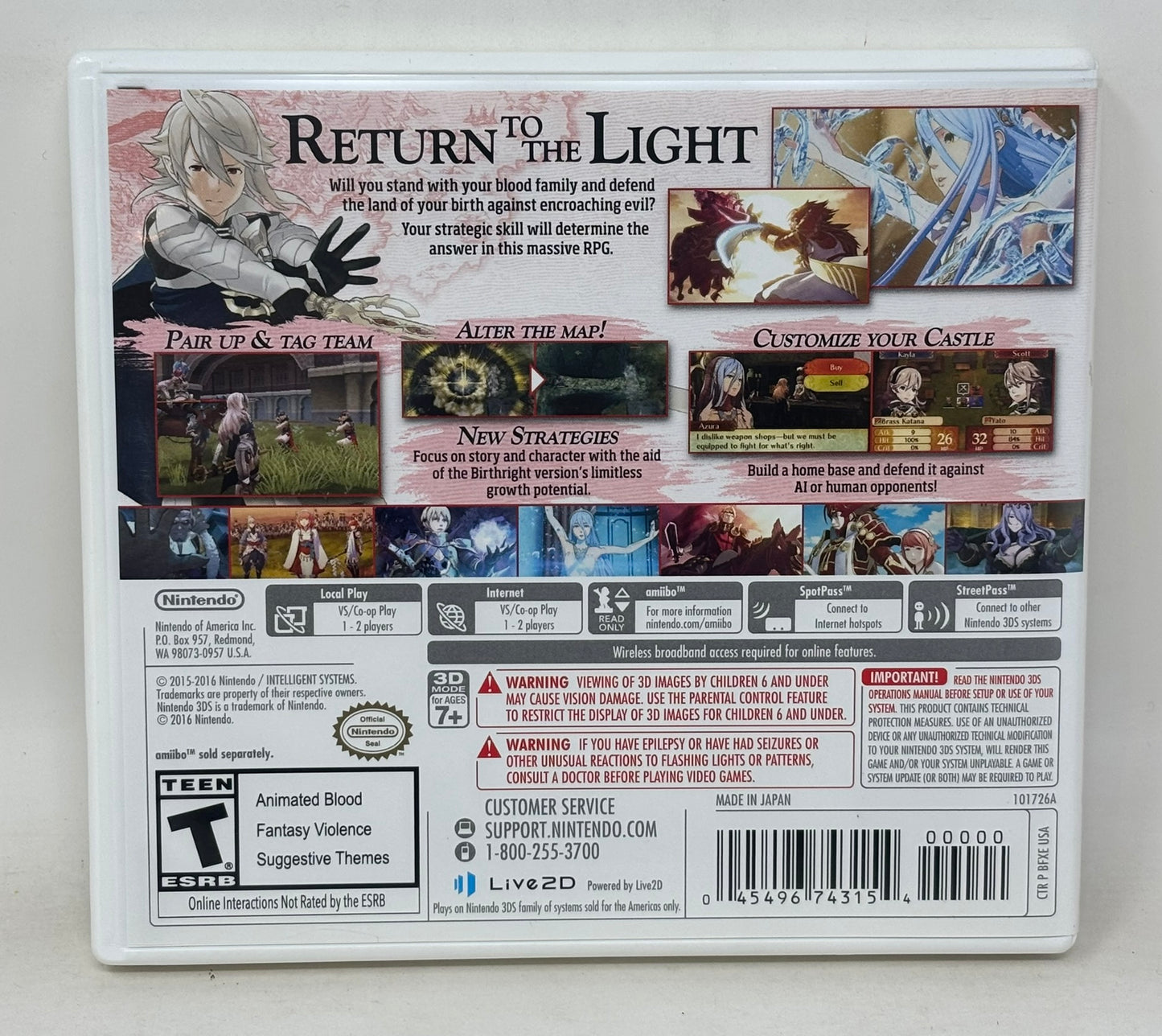 Nintendo 3DS - Fire Emblem Fates Birthright
