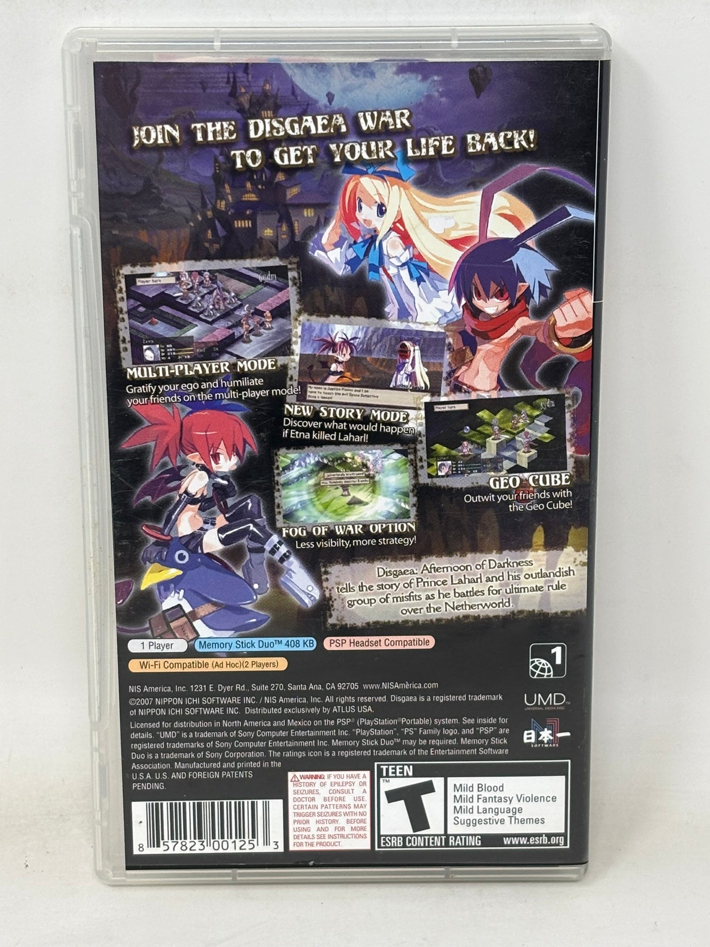 Sony PSP - Disgaea Afternoon of Darkness - Complete