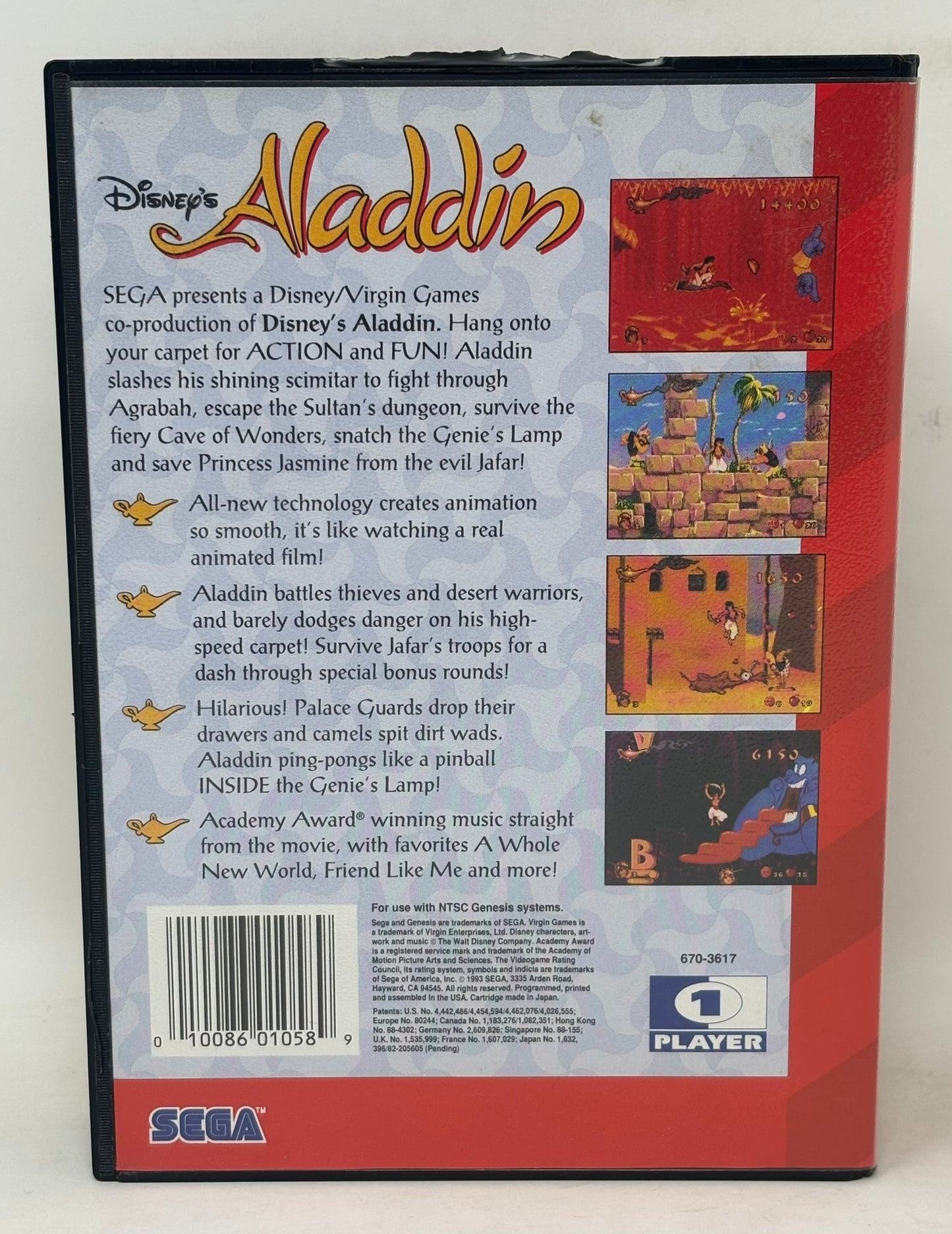Sega Genesis - Aladdin - Complete