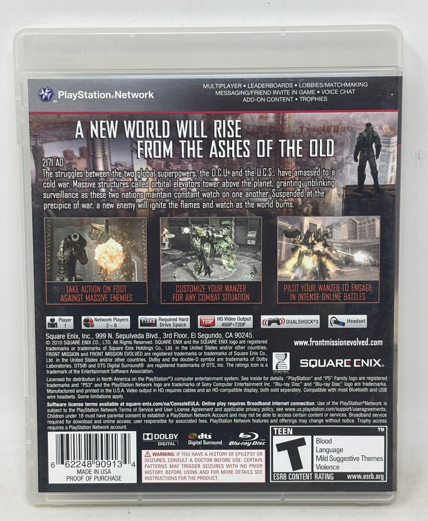 Sony PlayStation 3 - Front Mission Evolved - Complete