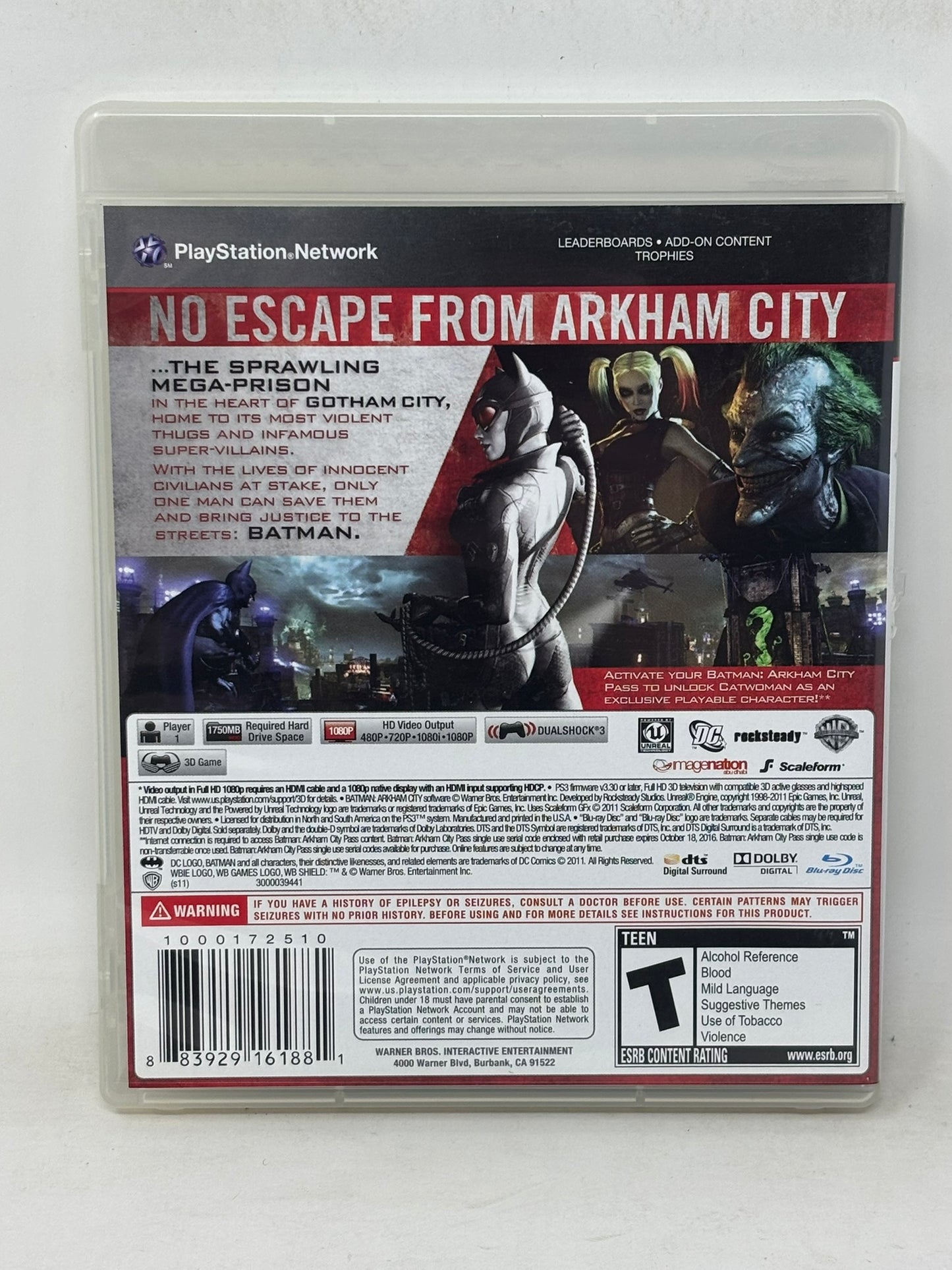 Sony PlayStation 3 PS3 - Batman Arkham City - Complete