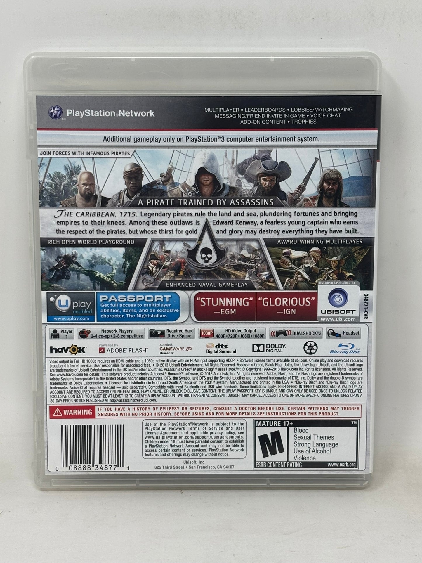 Sony PlayStation 3 - Assassin's Creed IV Black Flag - Complete