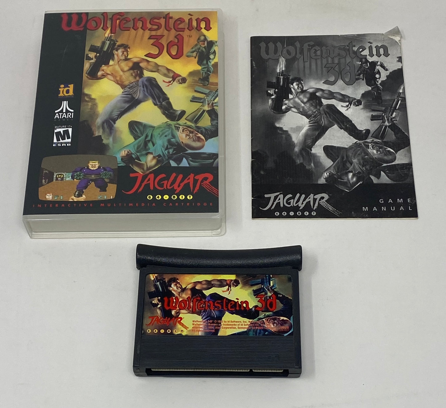 Atari Jaguar - Wolfenstein 3d - In Snap Case w/ Manual