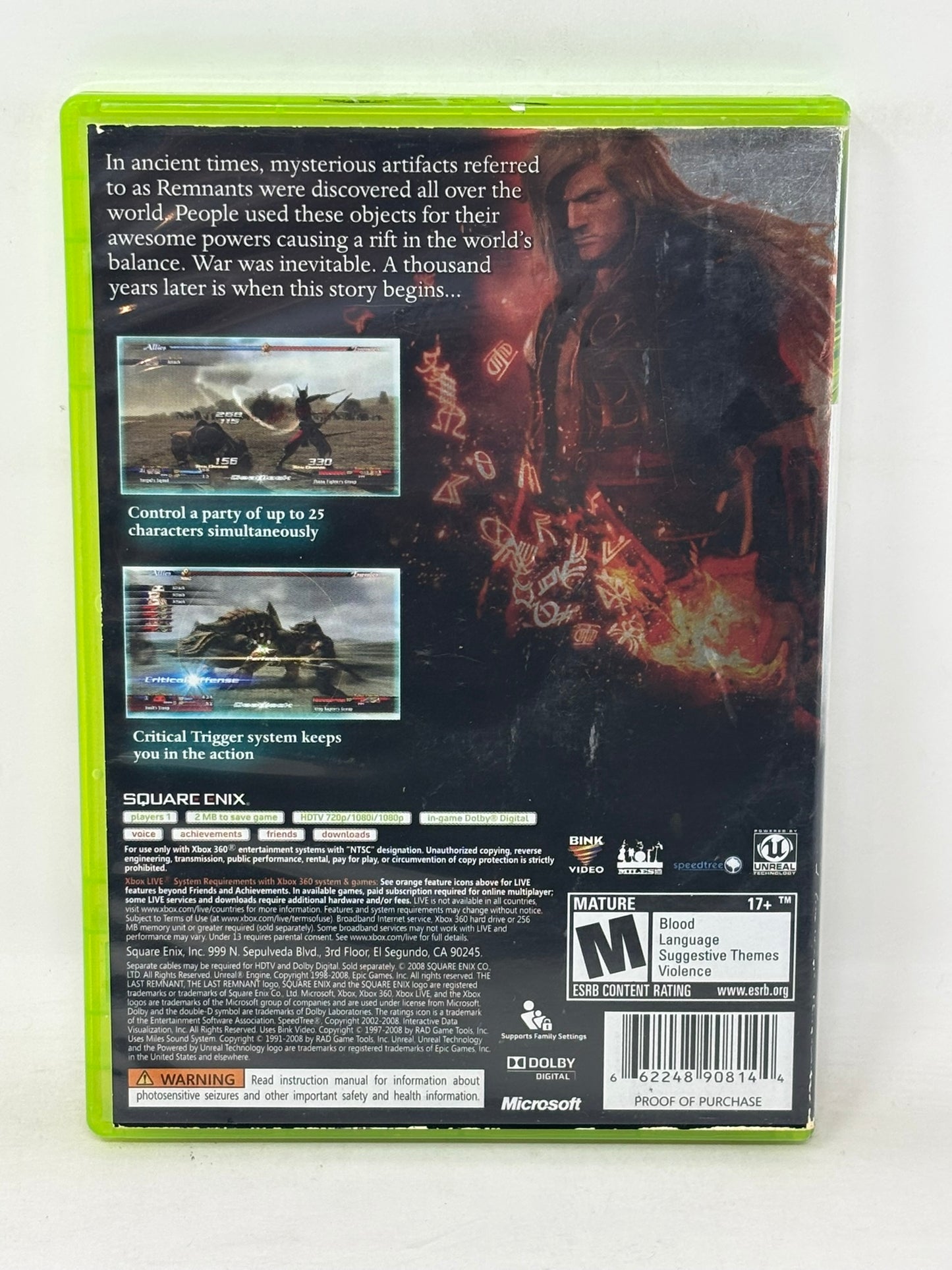 XBox 360 - The Last Reminant - Complete