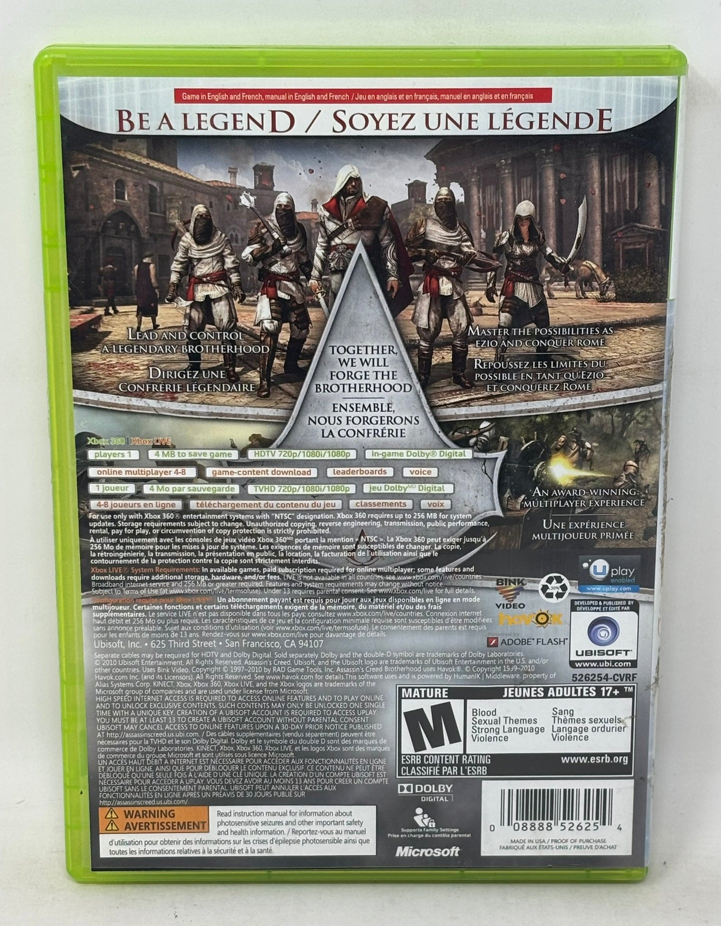 XBox 360 - Assassin's Creed Brotherhood - Complete