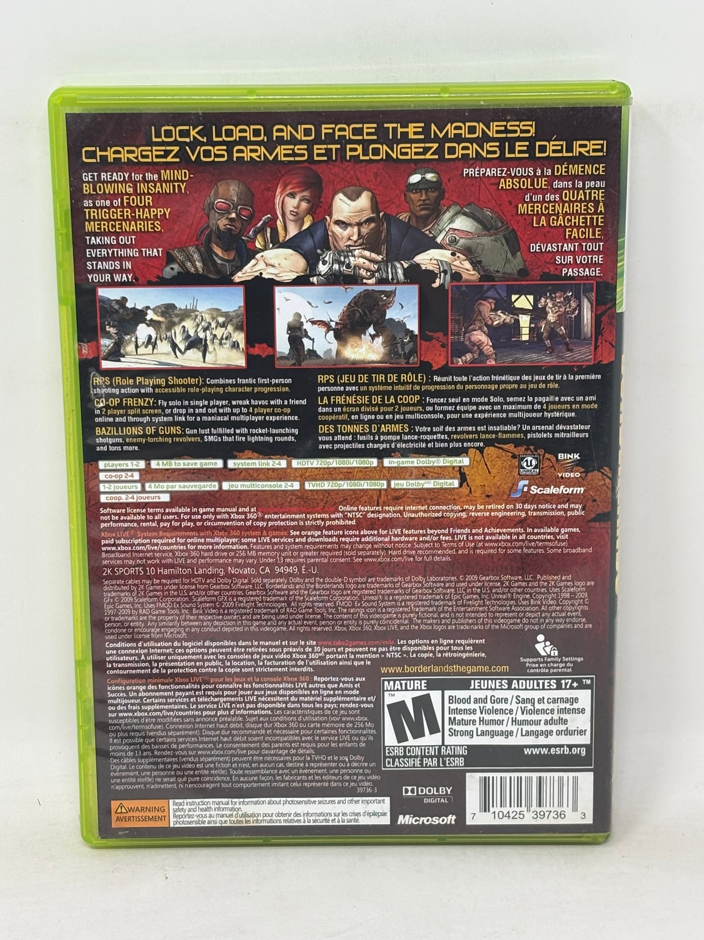 XBox 360 - Borderlands - Complete