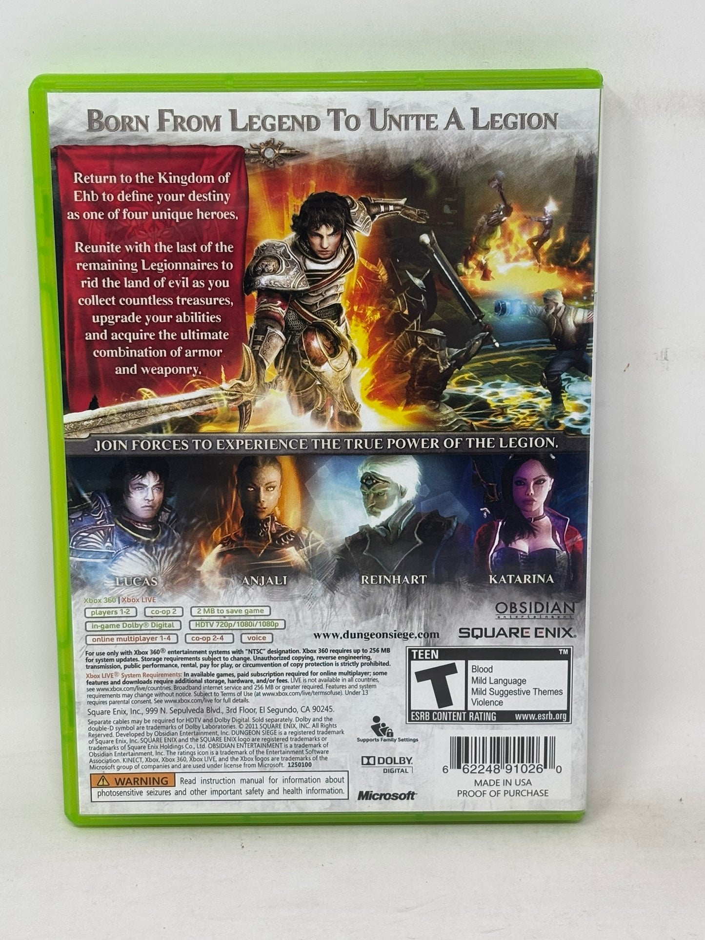 XBox 360 - Dungeon Siege III - Complete