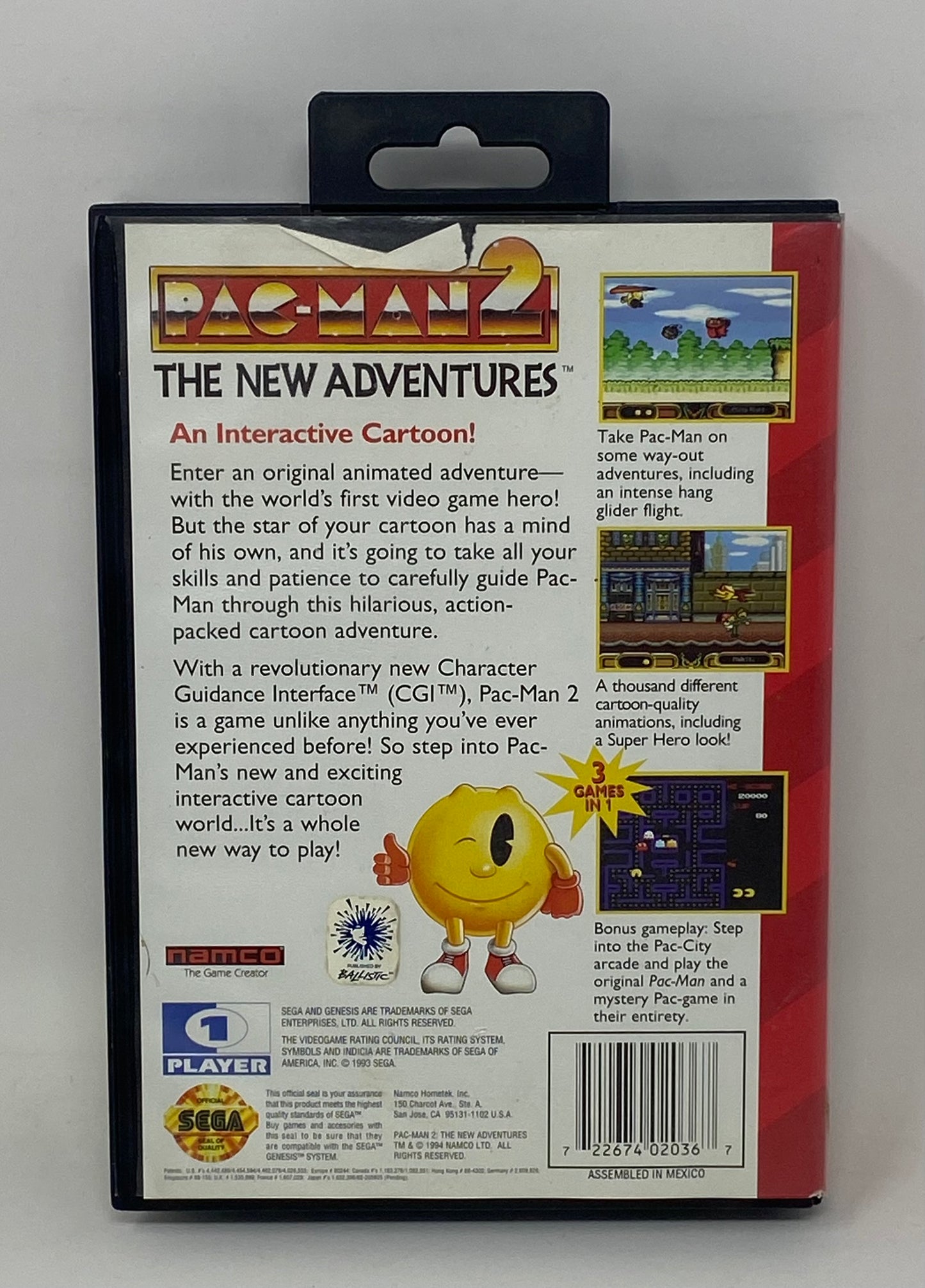 Sega Genesis - Pac-Man 2 The New Adventures - Complete