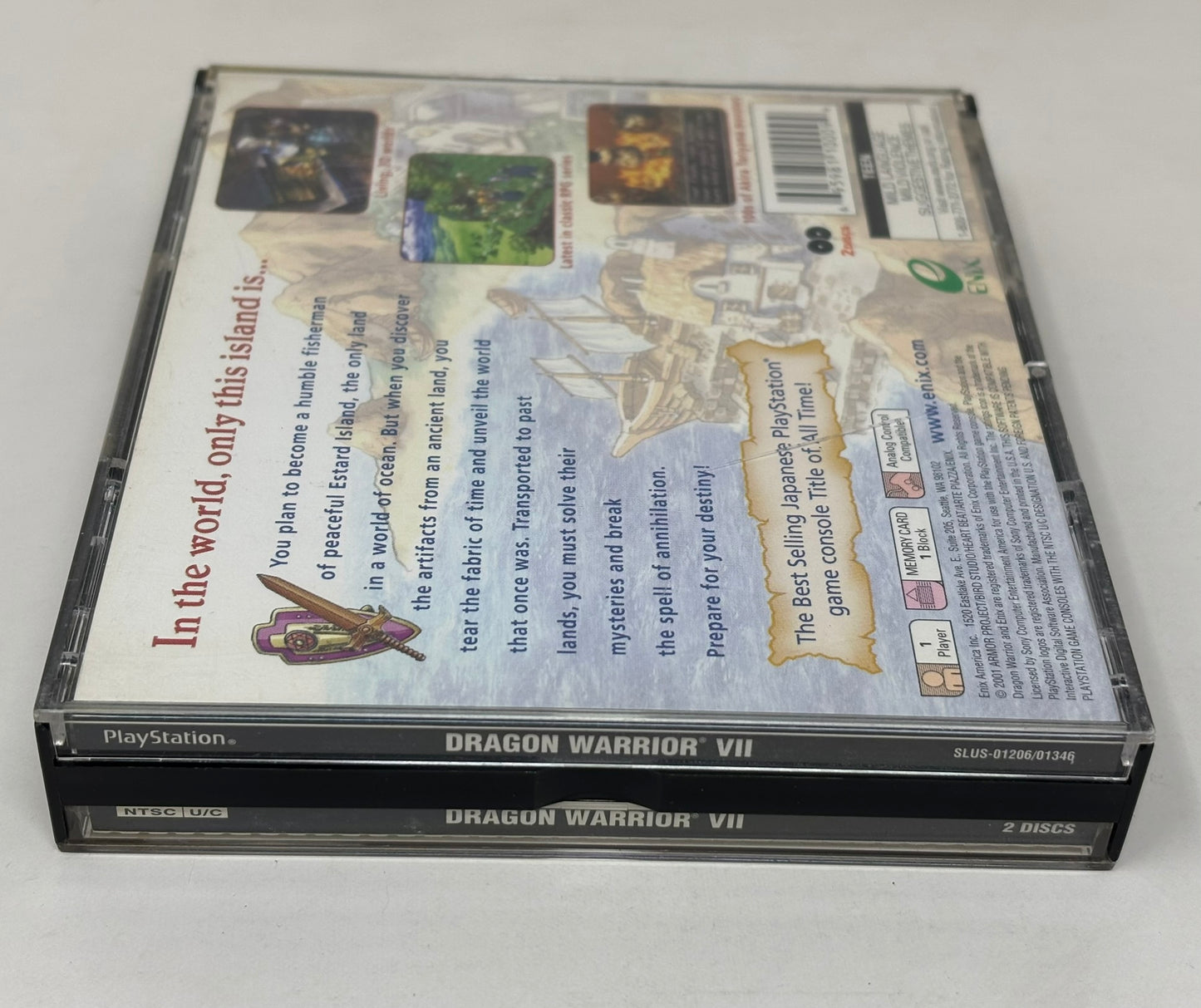 Sony PlayStation - Dragon Warrior VII 7 - Complete