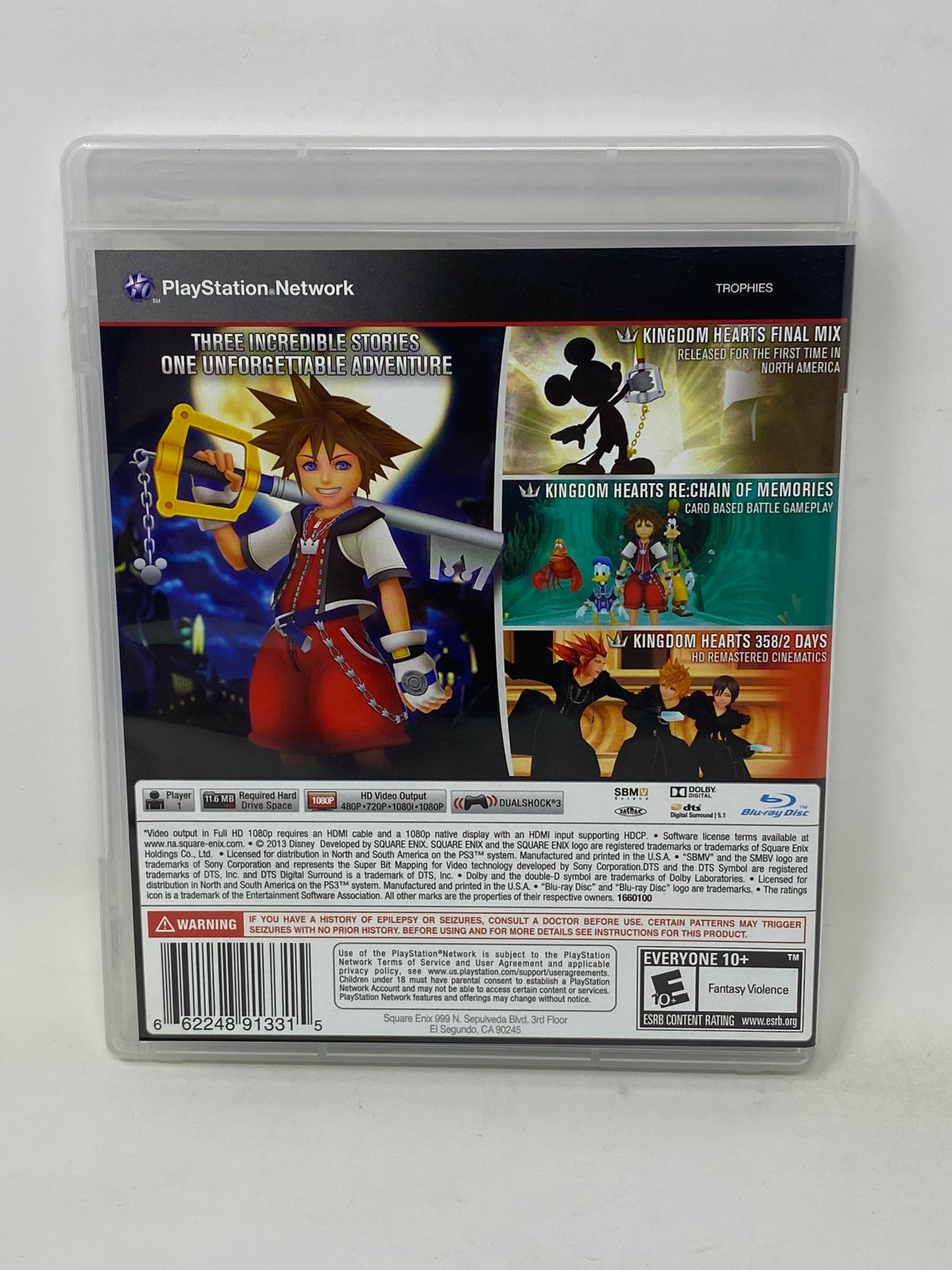 Sony PlayStation 3 PS3 - Kingdom Hearts HD 1.5 Remix