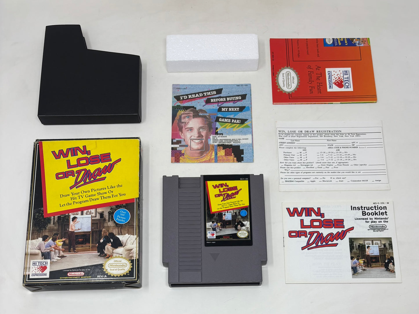 NES Nintendo - Win Lose or Draw - Complete