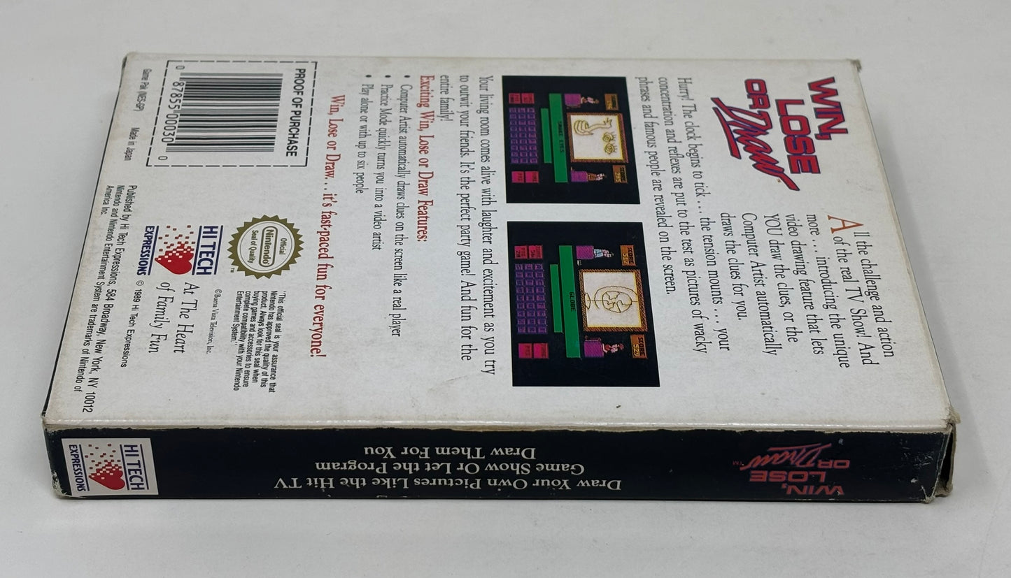 NES Nintendo - Win Lose or Draw - Complete
