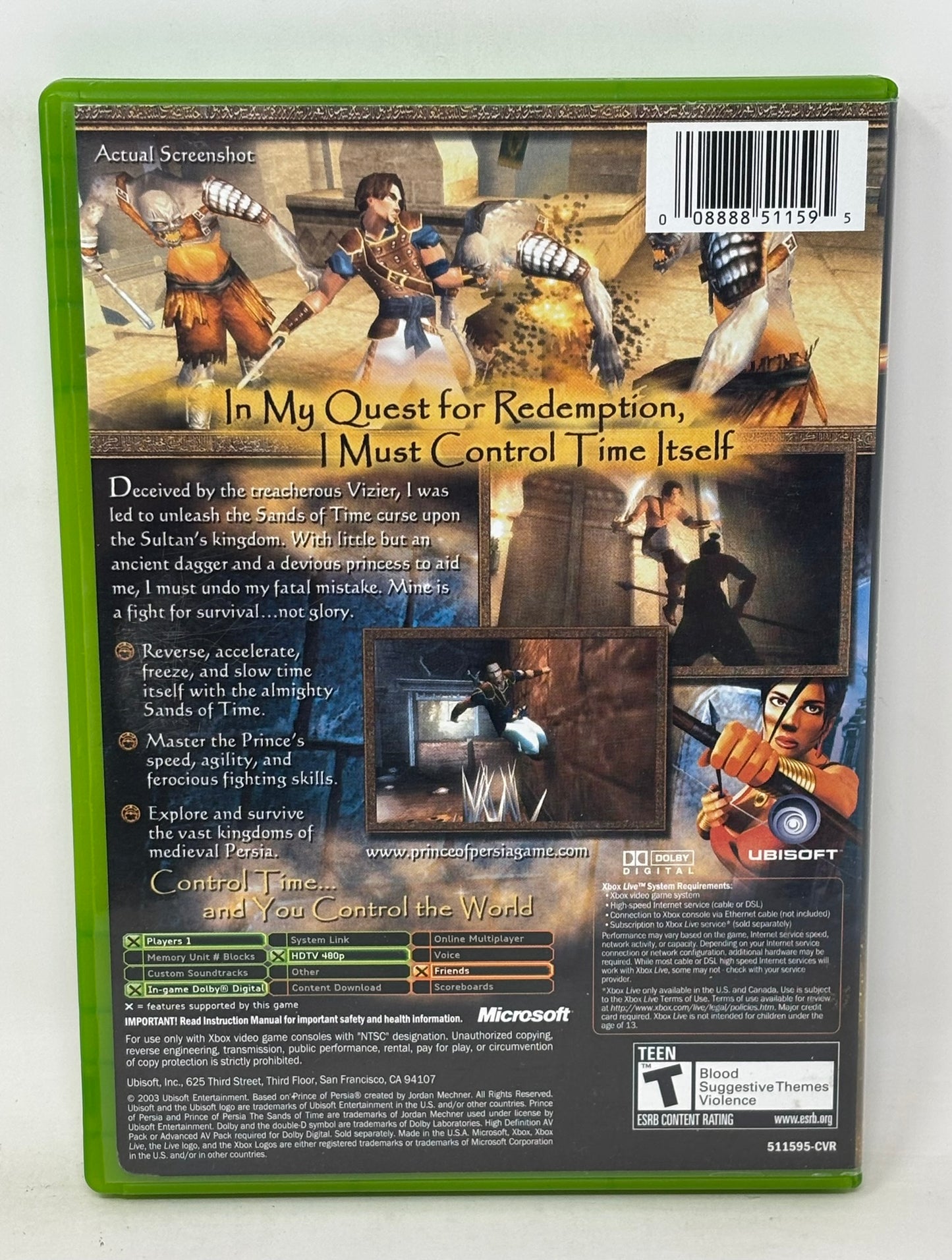 XBox - Prince of Persia: Sands of Time - Complete