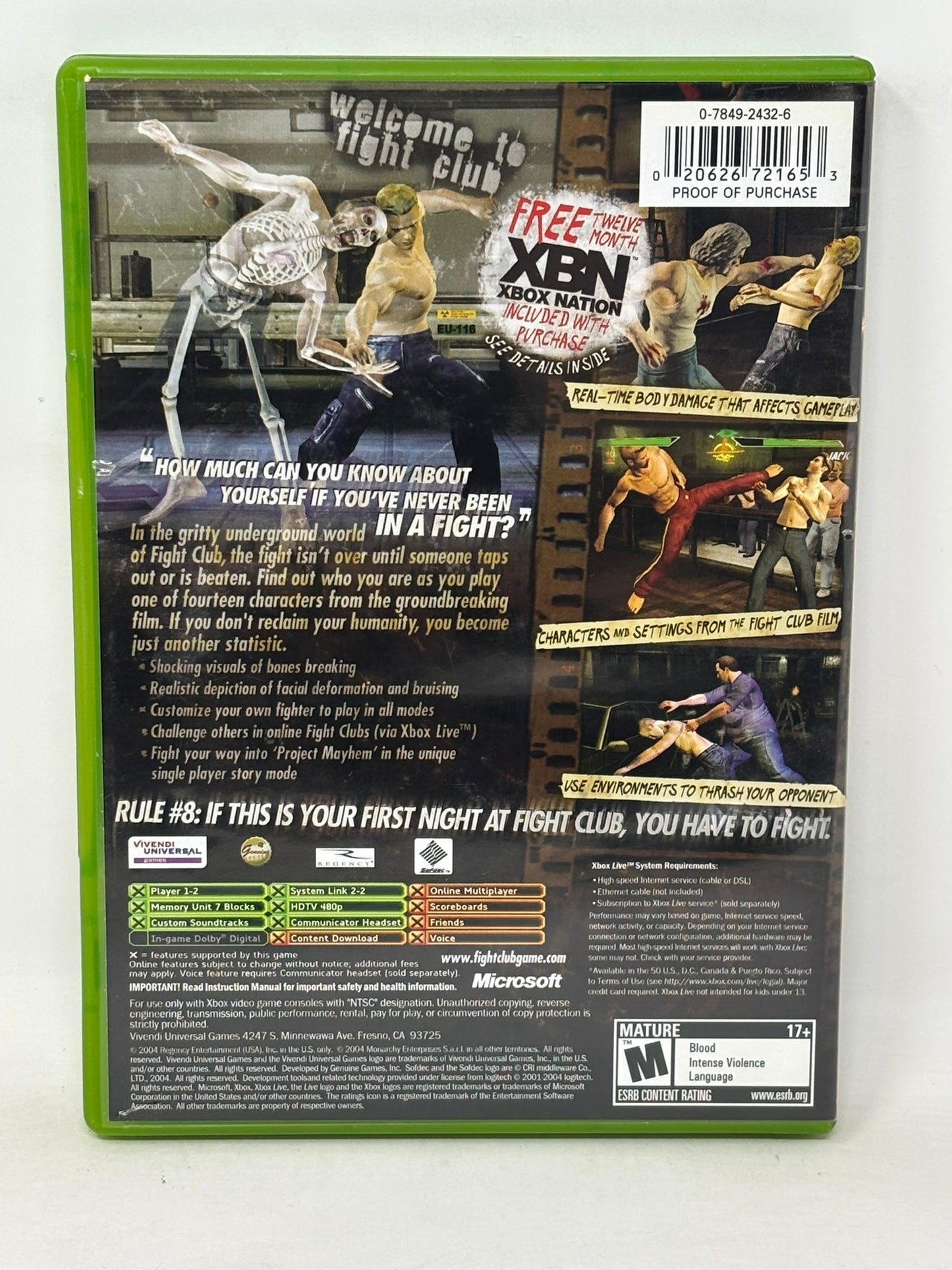 XBox - Fight Club - Complete