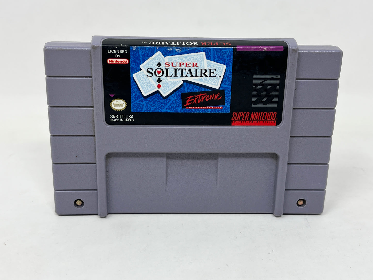 SNES Super Nintendo - Super Solitaire