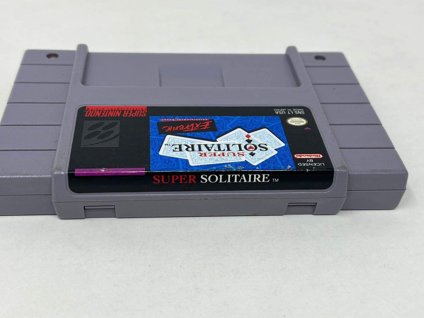 SNES Super Nintendo - Super Solitaire