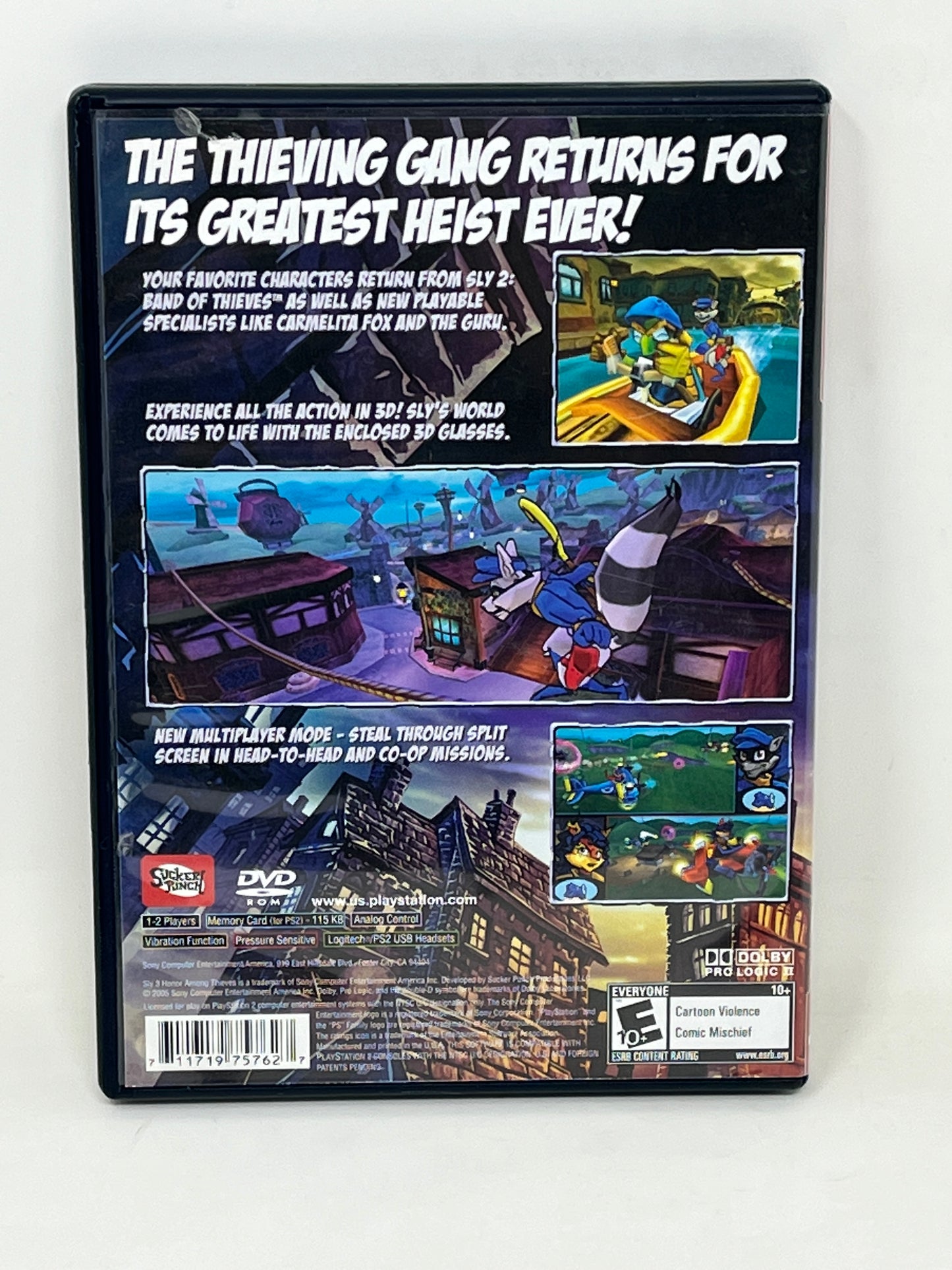 Sony PlayStation 2 - Sly 3 Honor Among Thieves (Greatest Hits) Complete