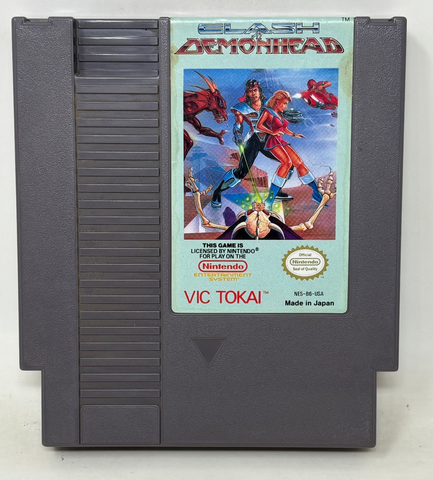 NES Nintendo - Clash at Demonhead w/ Manual