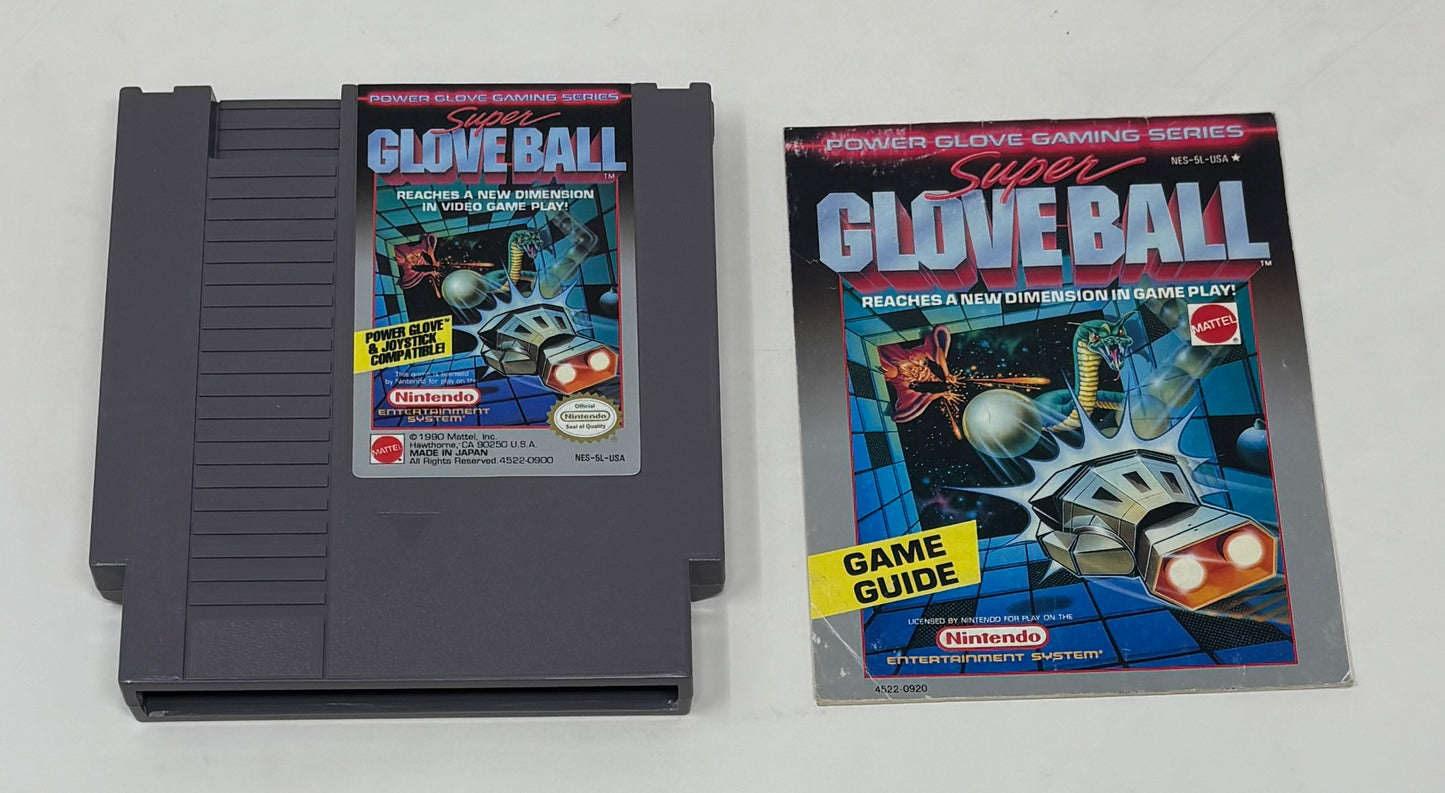 NES Nintendo - Super Glove Ball w/ Manual