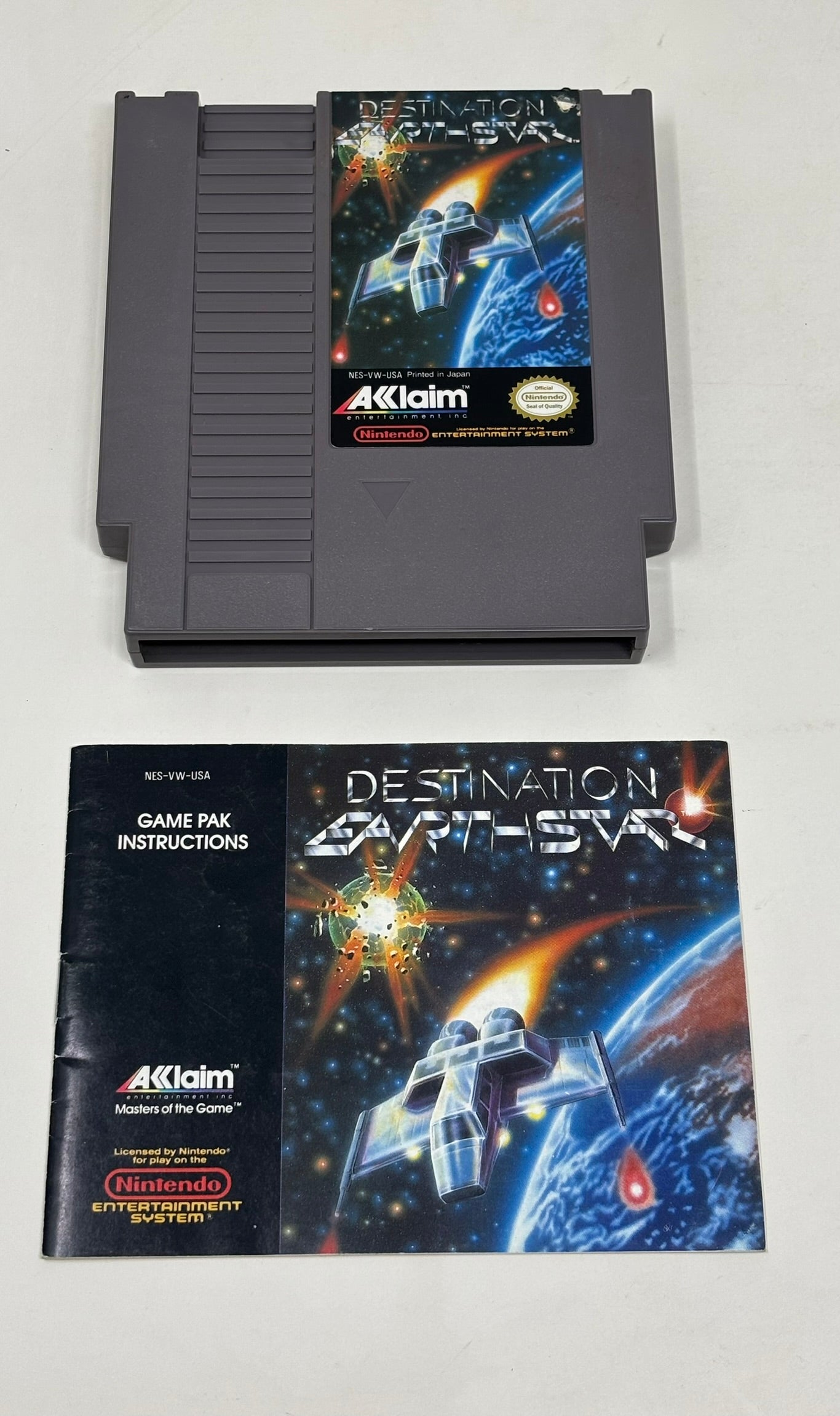 NES Nintendo - Destination Earthstar w/ Manual