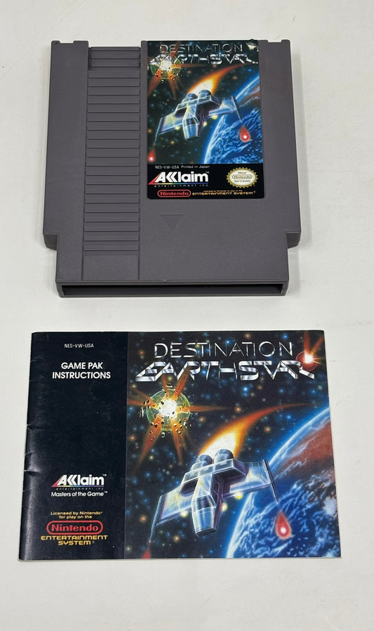 NES Nintendo - Destination Earthstar w/ Manual