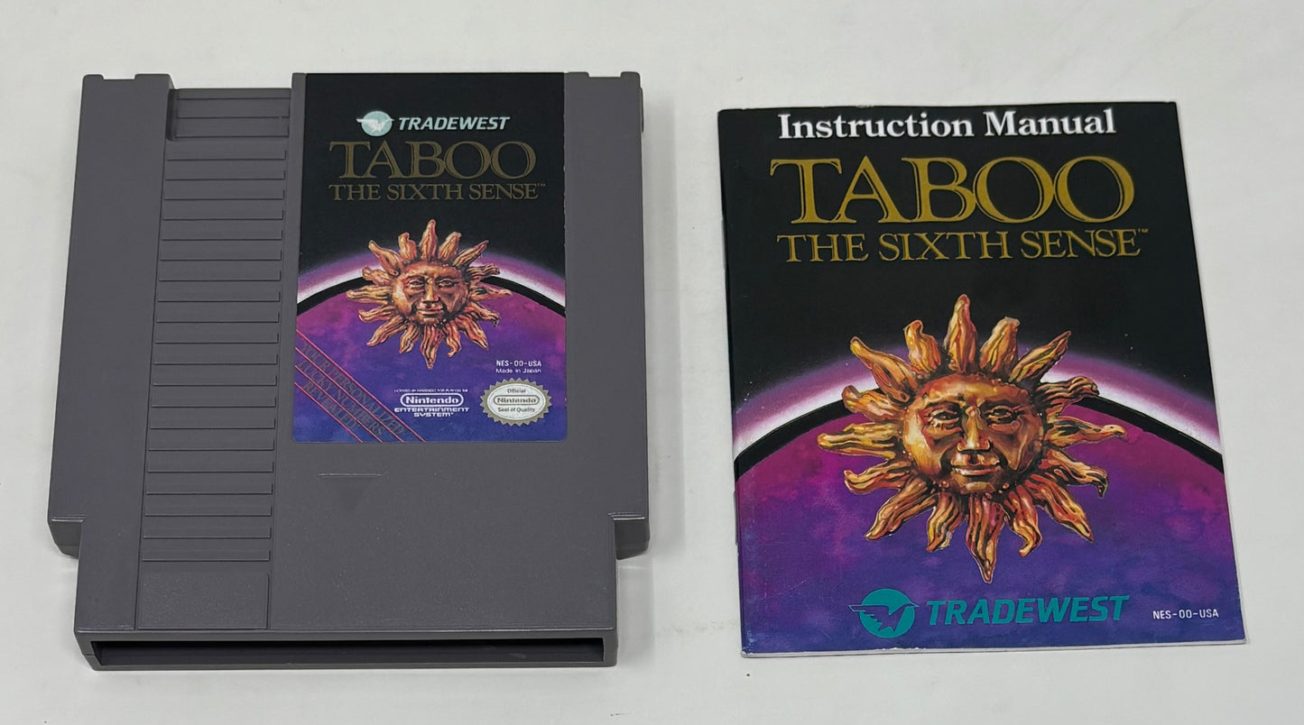 NES Nintendo - Taboo The Sixth Sense w/ Manual