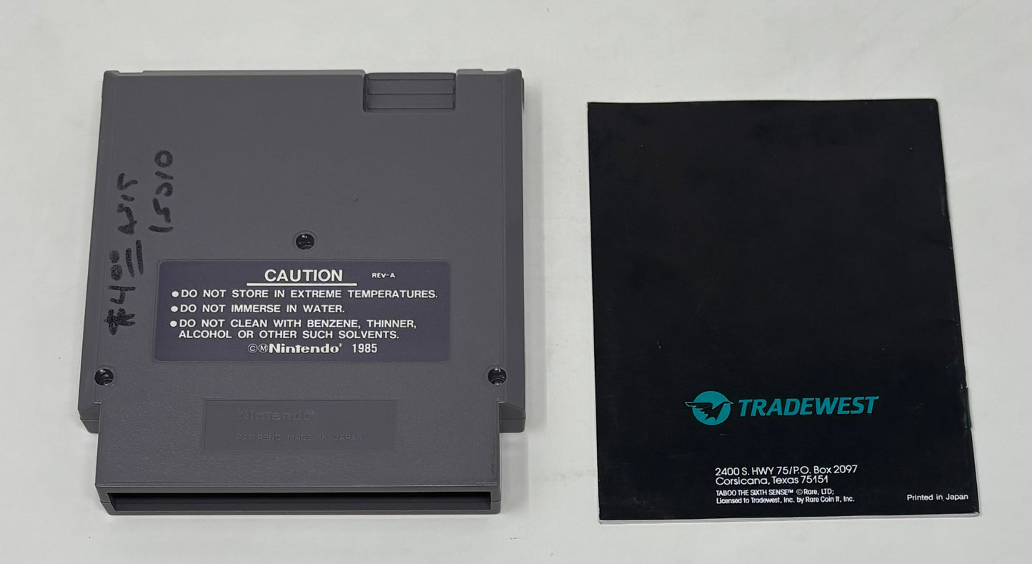 NES Nintendo - Taboo The Sixth Sense w/ Manual