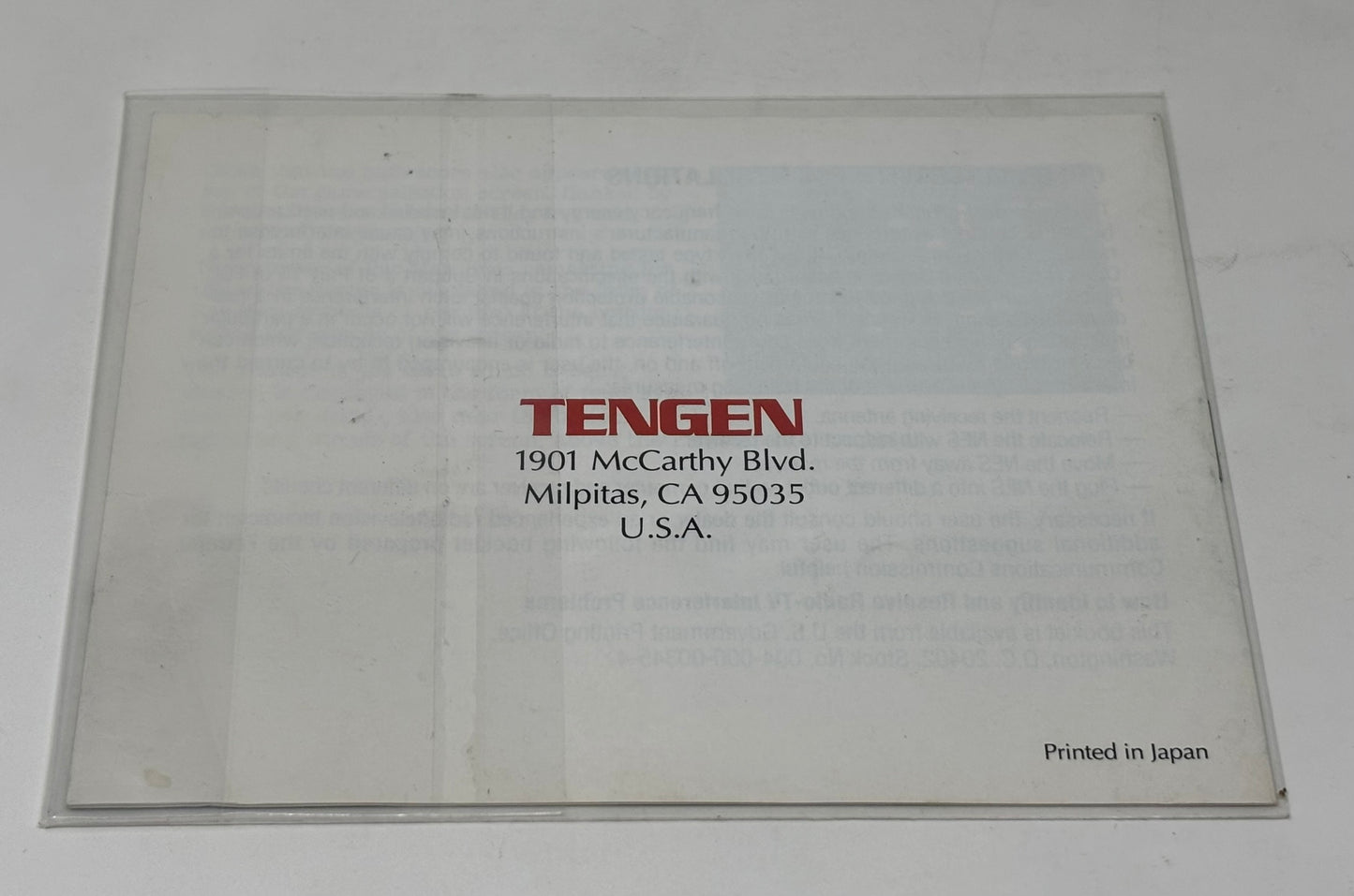 NES Nintendo - Pac-Man (Tengen) w/ Manual