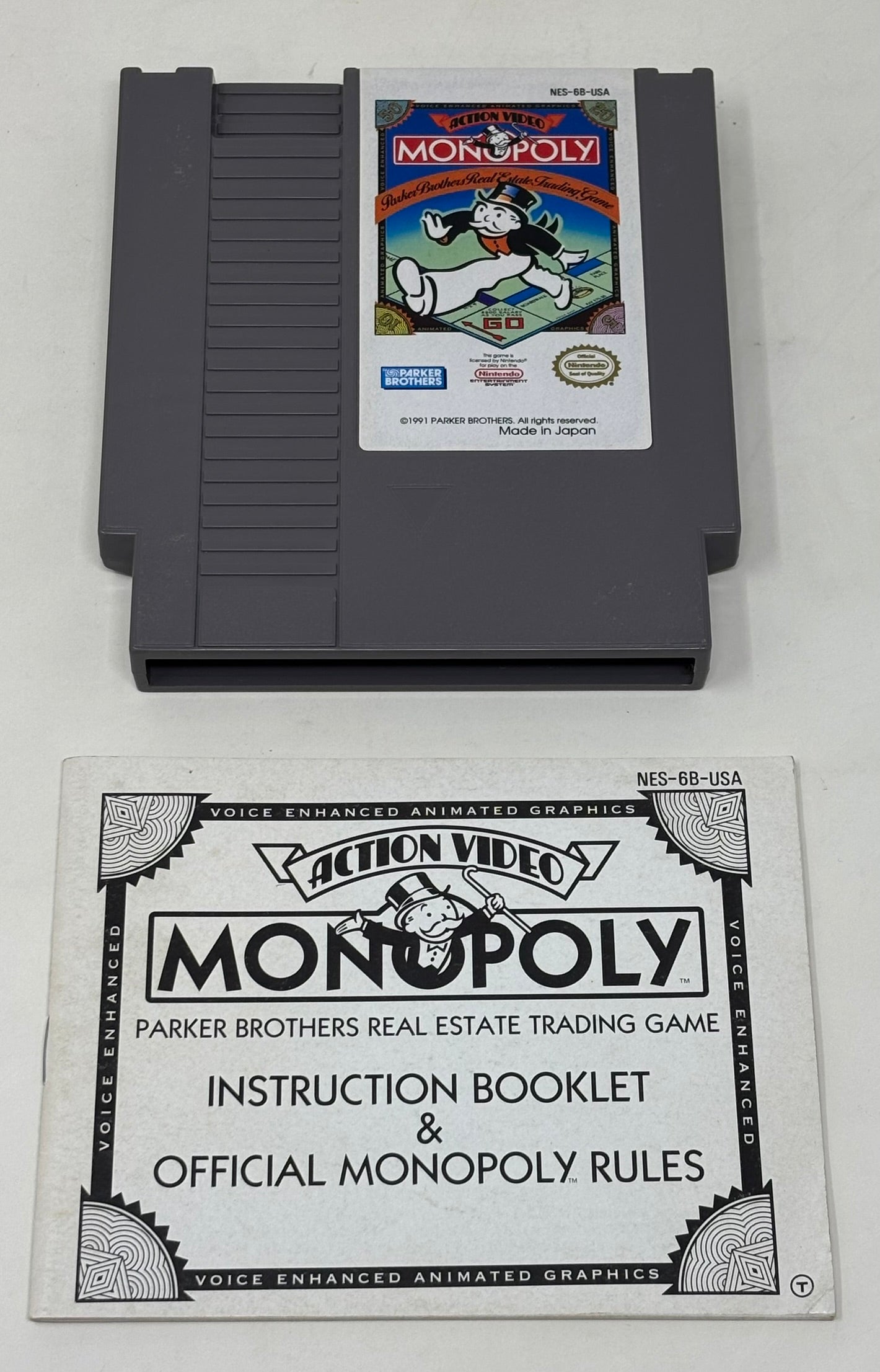 NES Nintendo - Monopoly w/ Manual
