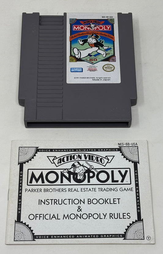NES Nintendo - Monopoly w/ Manual