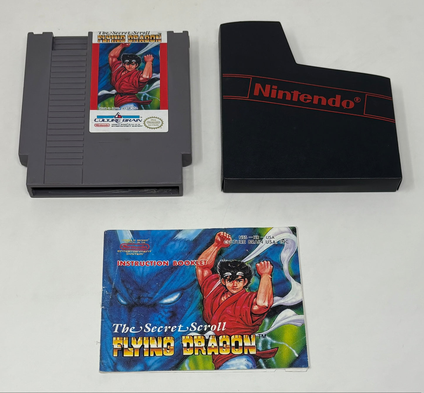 NES Nintendo - Flying Dragon: The Secret Scroll w/ Manual