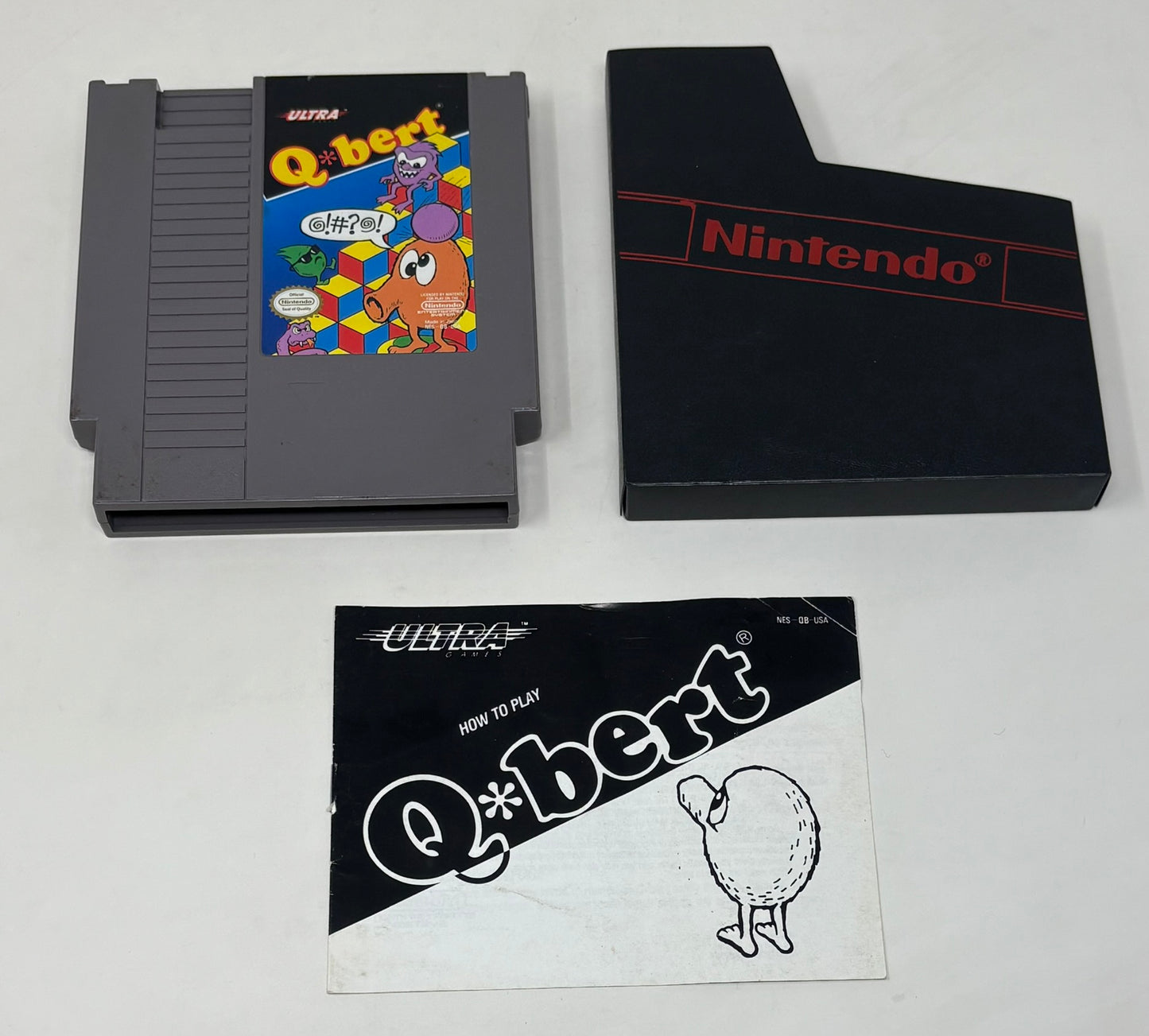 NES Nintendo - Q*Bert w/ Manual