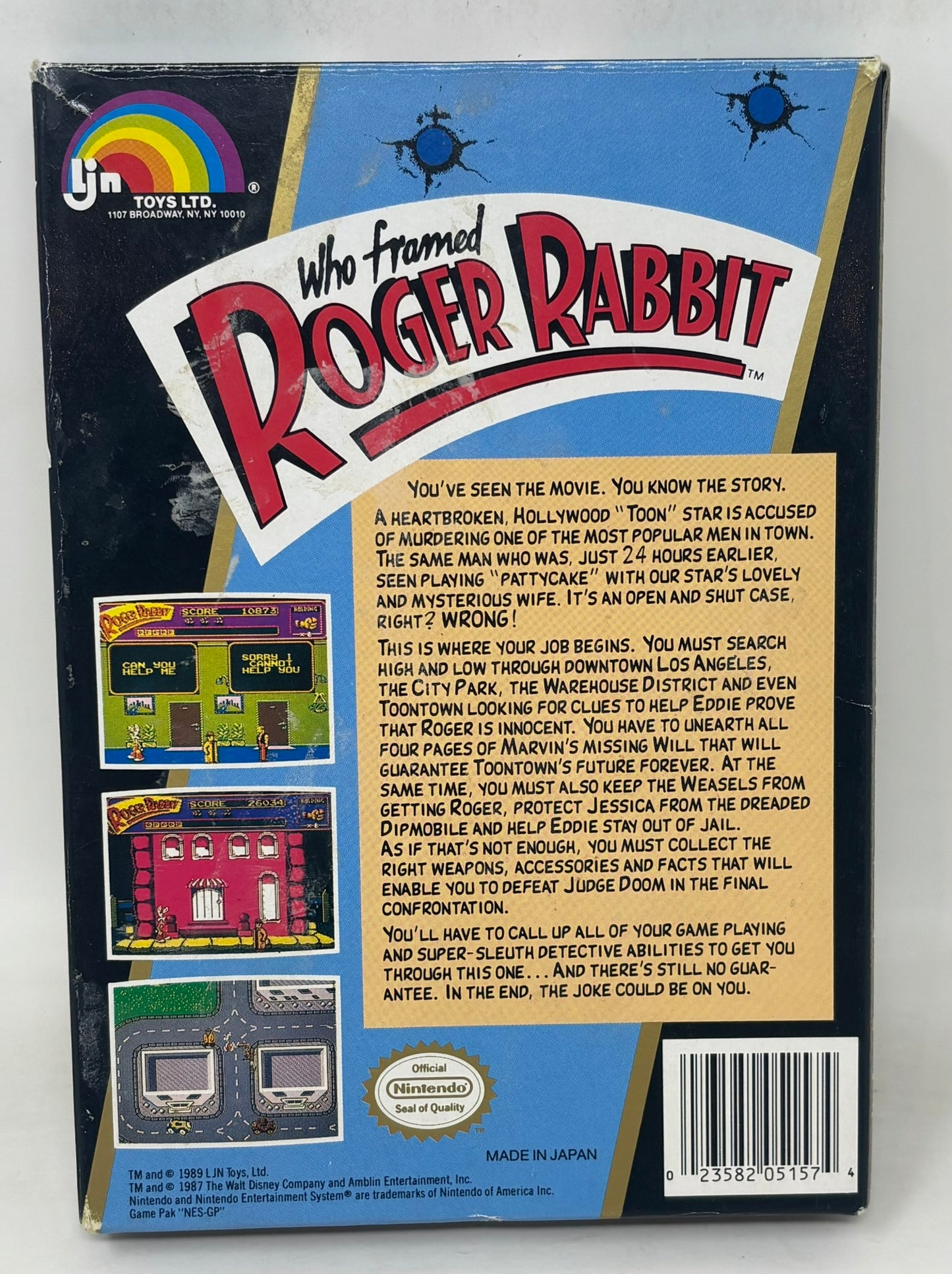 NES Nintendo - Who Framed Roger Rabbit? - Complete