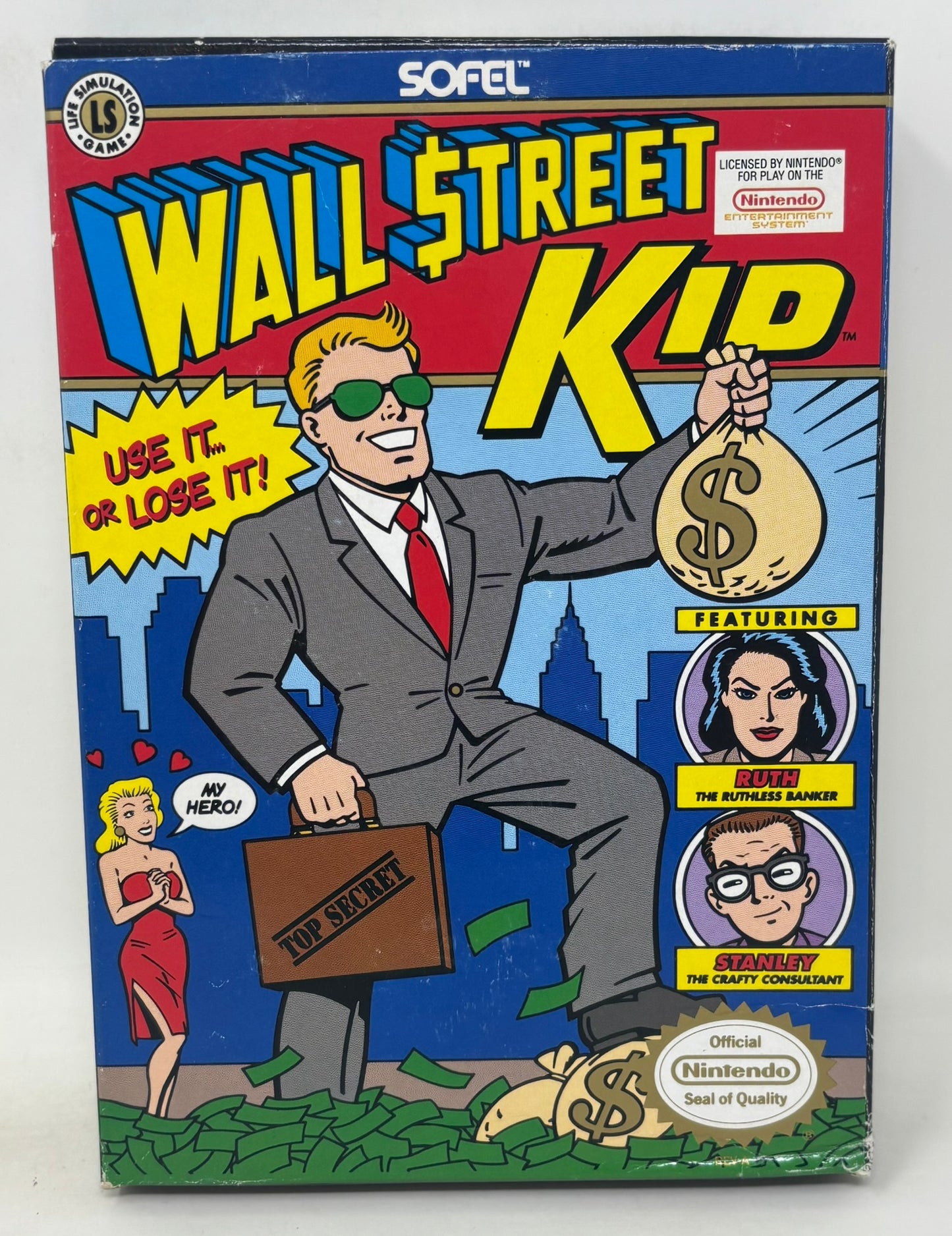 NES Nintendo - Wall Street Kid - CIB Complete