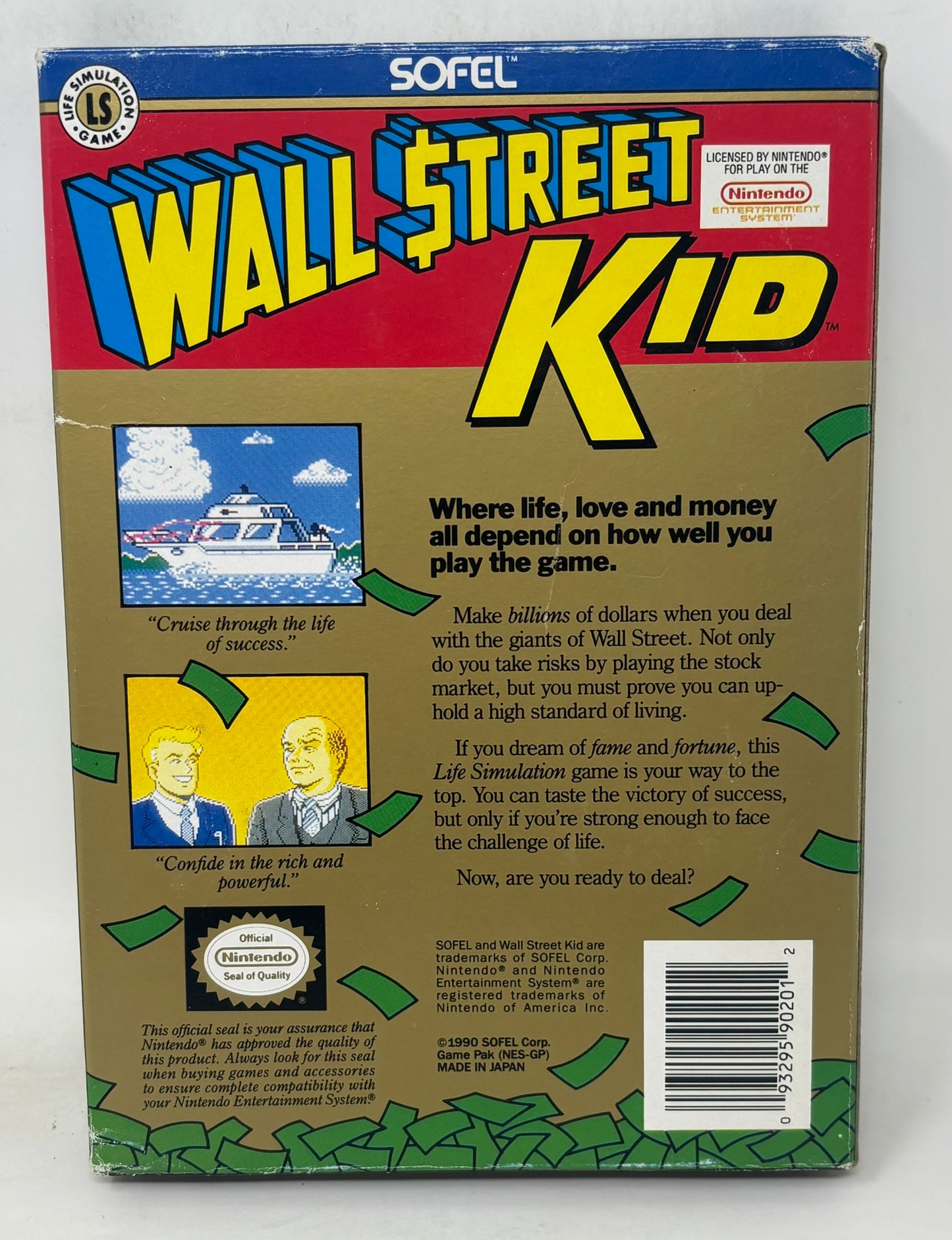 NES Nintendo - Wall Street Kid - CIB Complete
