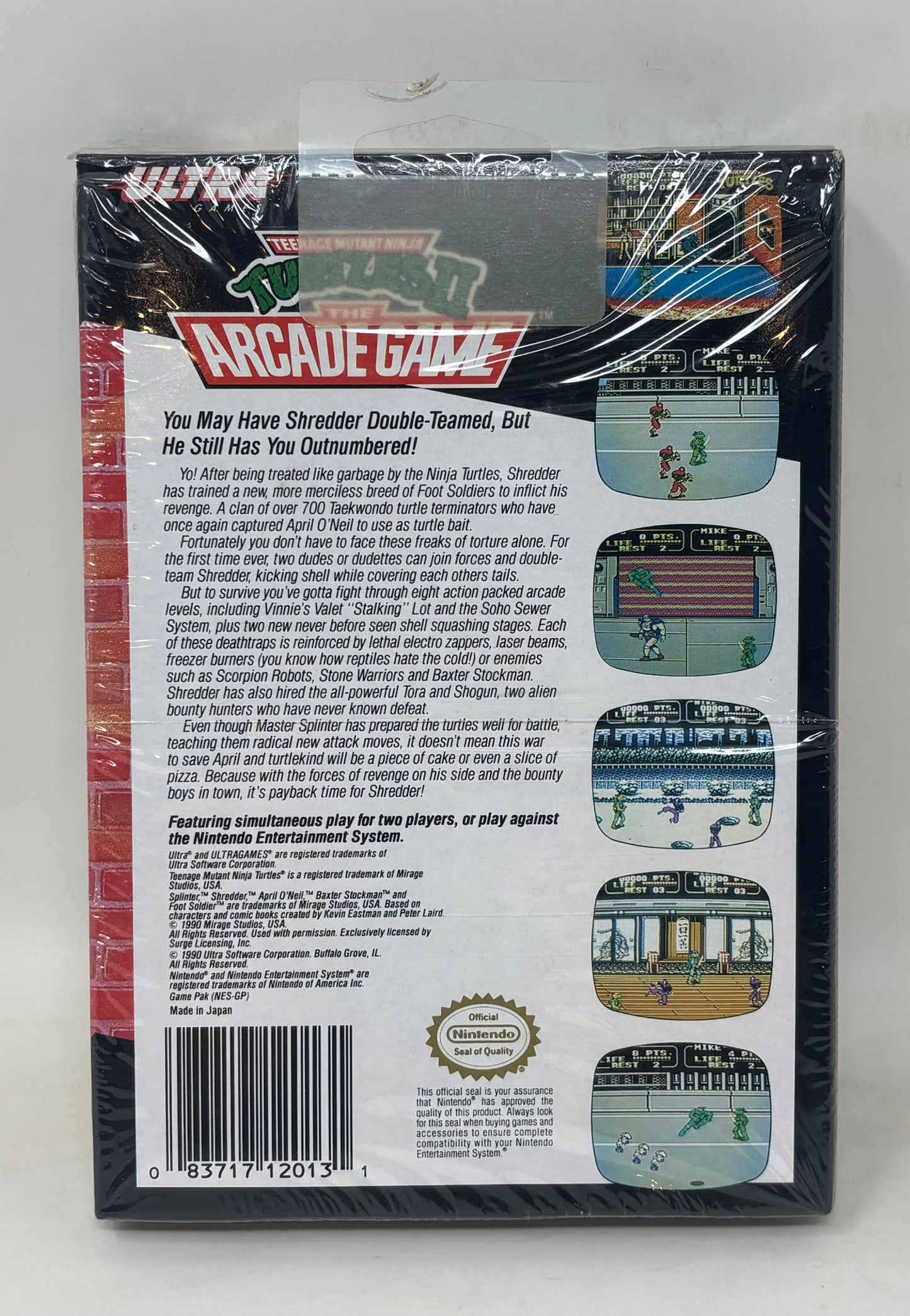 NES Nintendo - TMNT II 2: The Arcade Game - Complete