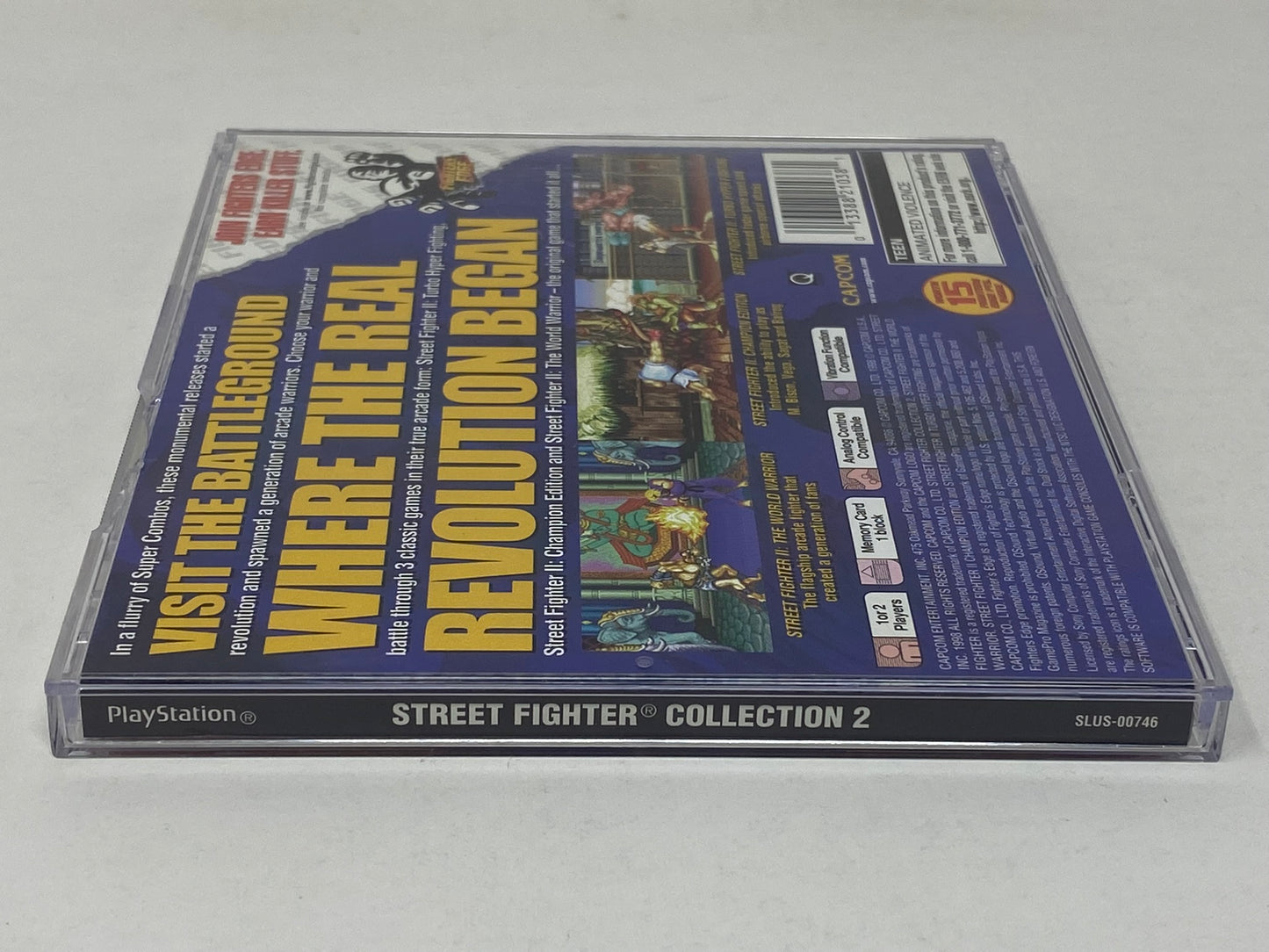 Sony PlayStation PS1 - Street Fighter Collection 2 - Complete