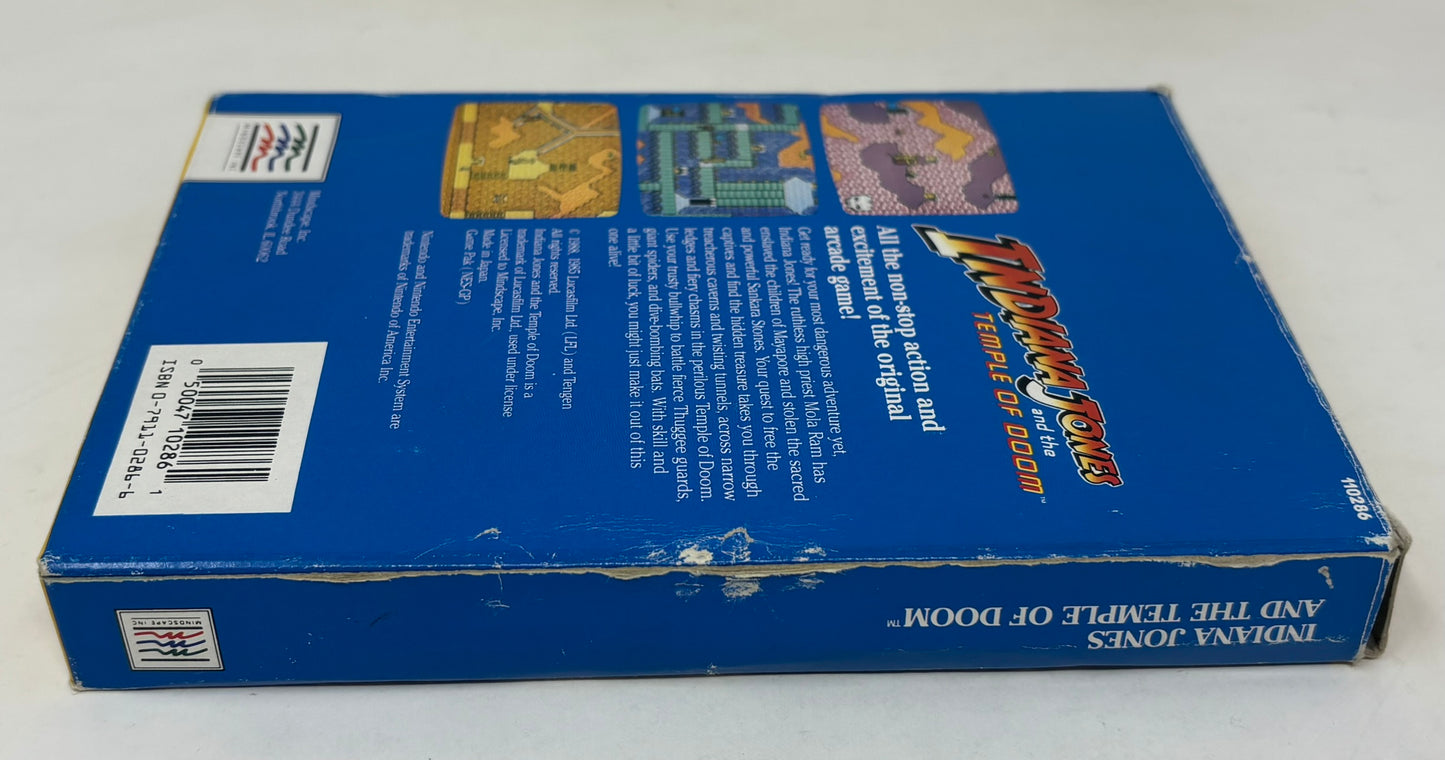 NES Nintendo - Indiana Jones & The Temple of Doom (Mindscape) Complete
