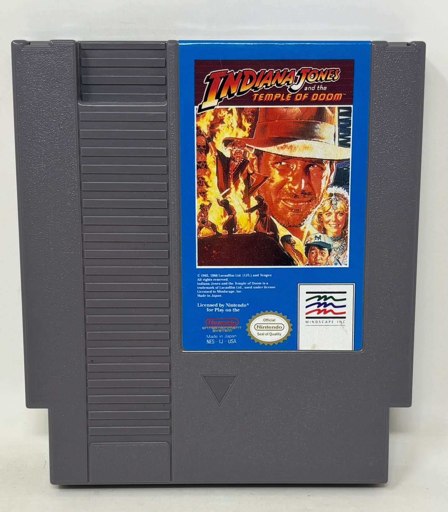NES Nintendo - Indiana Jones & The Temple of Doom (Mindscape) Complete