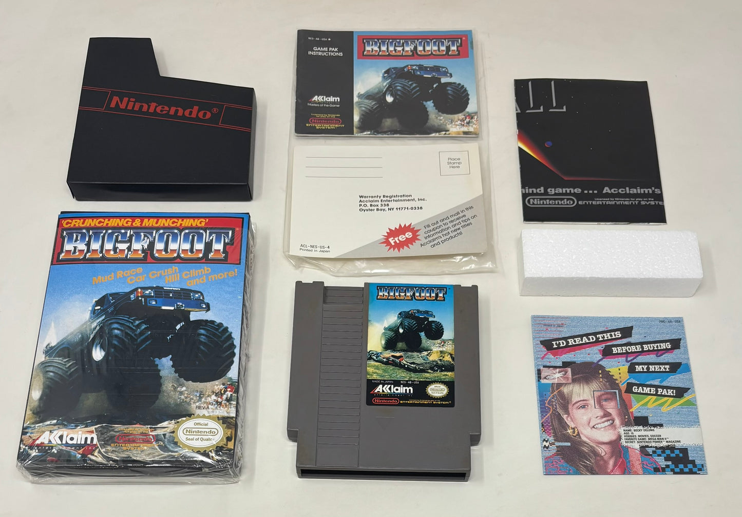 NES Nintendo - Bigfoot - Complete