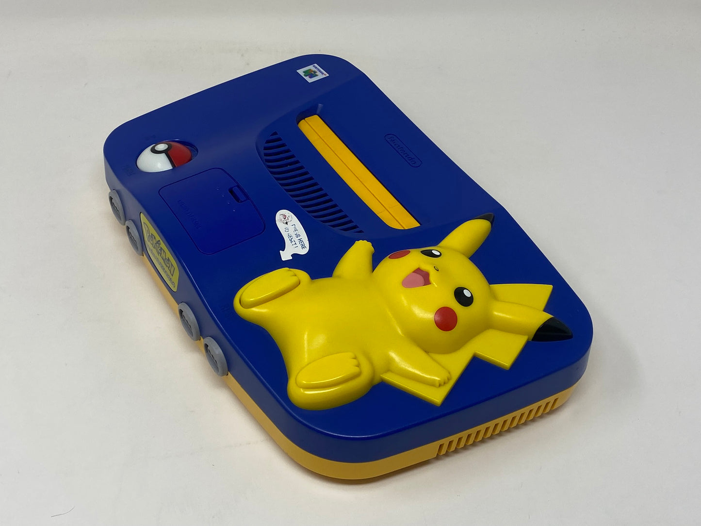 Nintendo 64 Pikachu Pokemon Console w/ Controller & Pokemon Snap - NUS-101USA / Tested