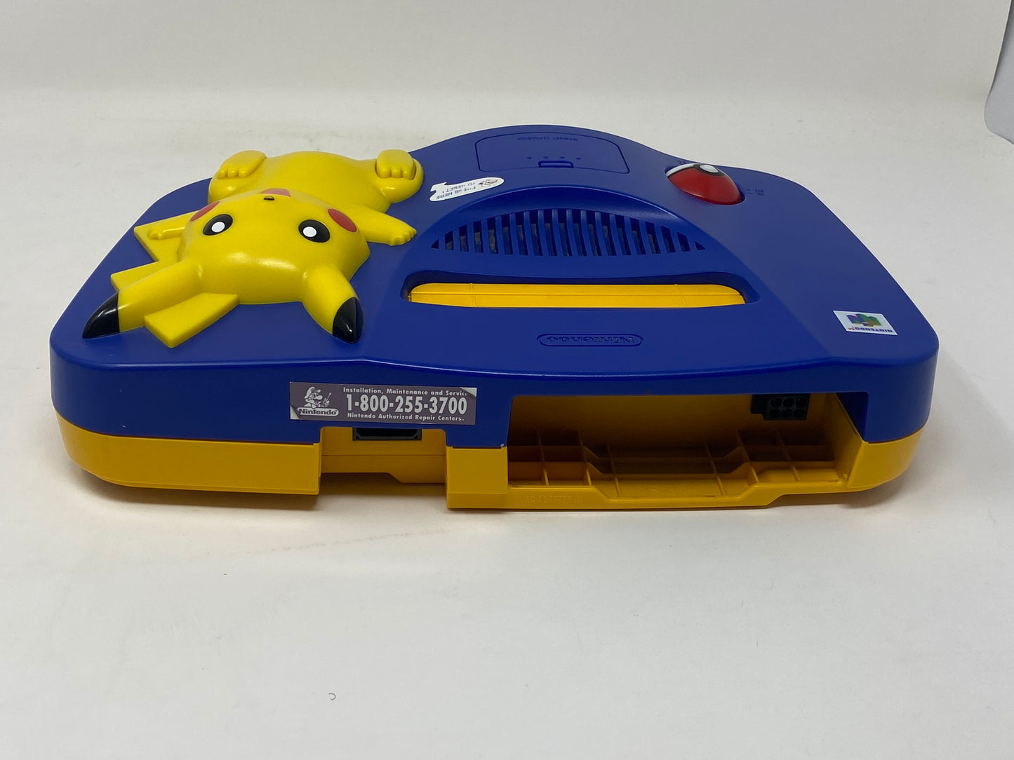 Nintendo 64 Pikachu Pokemon Console w/ Controller & Pokemon Snap - NUS-101USA / Tested